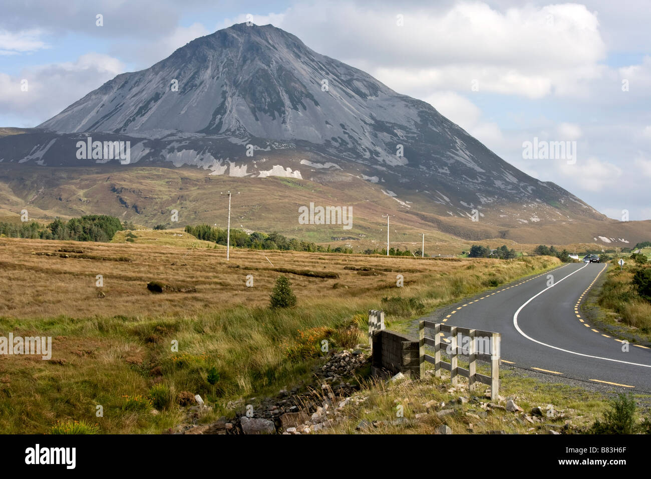 Errigal Mountain Comté de Donegal Irlande Banque D'Images