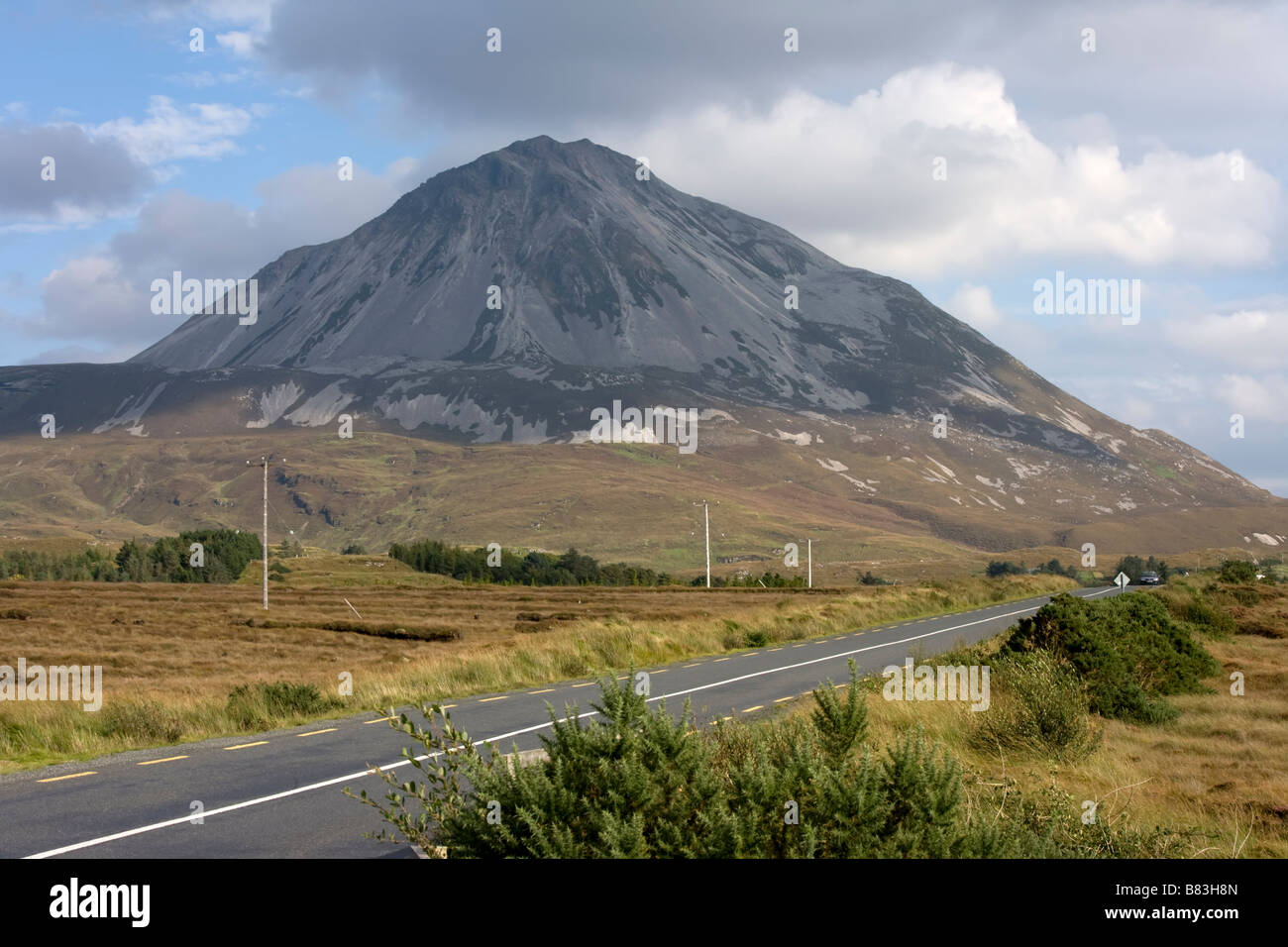 Errigal Mountain Comté de Donegal Irlande Banque D'Images