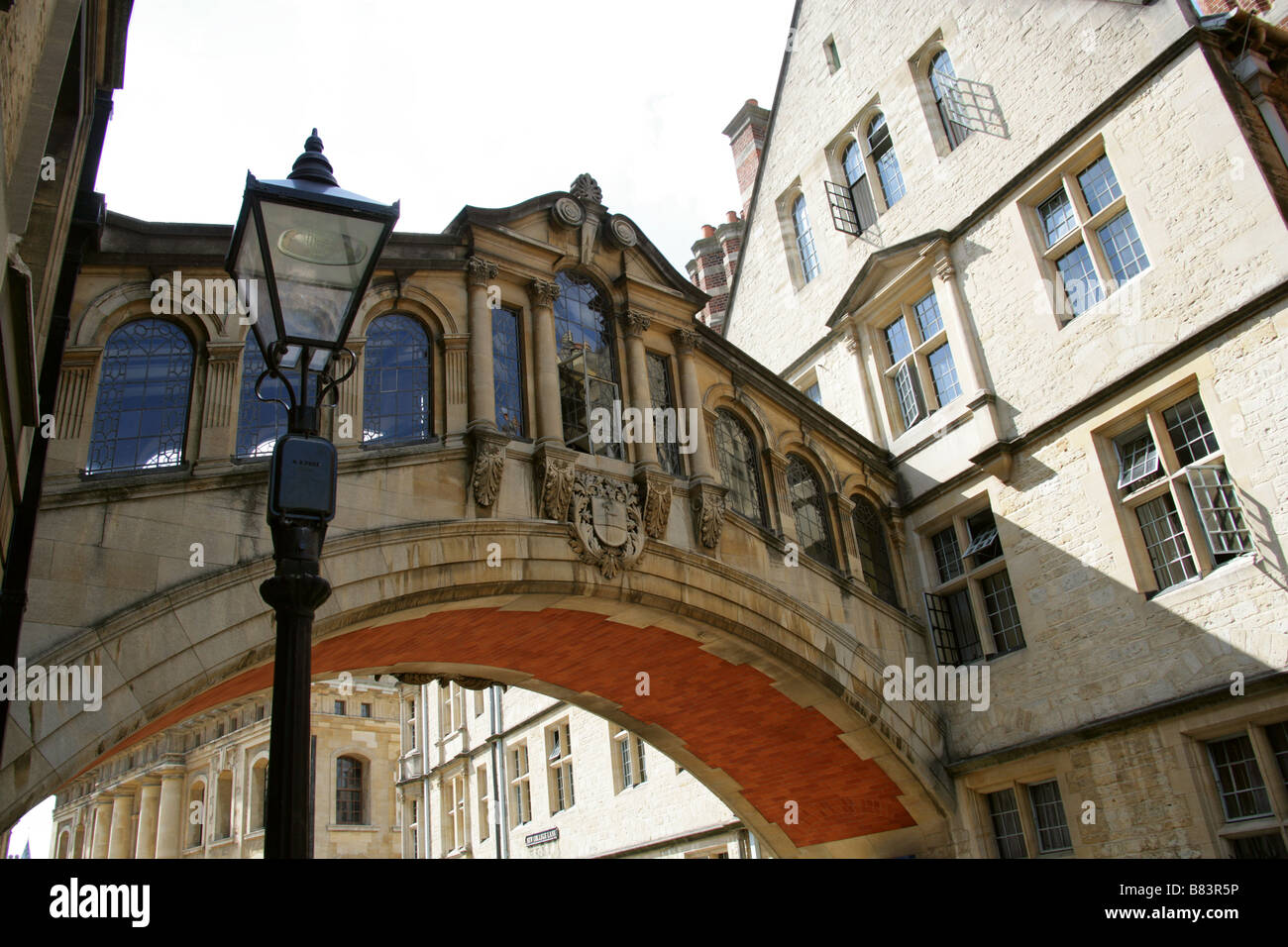 Hertford College et le Pont des Soupirs, de l'Université d'Oxford, New College Lane, Oxford, Oxfordshire, UK Banque D'Images