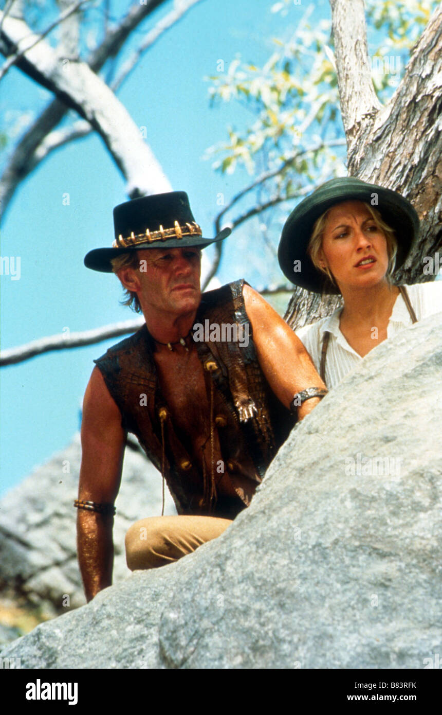 Crocodile Dundee Année : 1986 - L'Australie Réalisateur : Peter Faiman Linda Kozlowski , Paul Hogan Banque D'Images