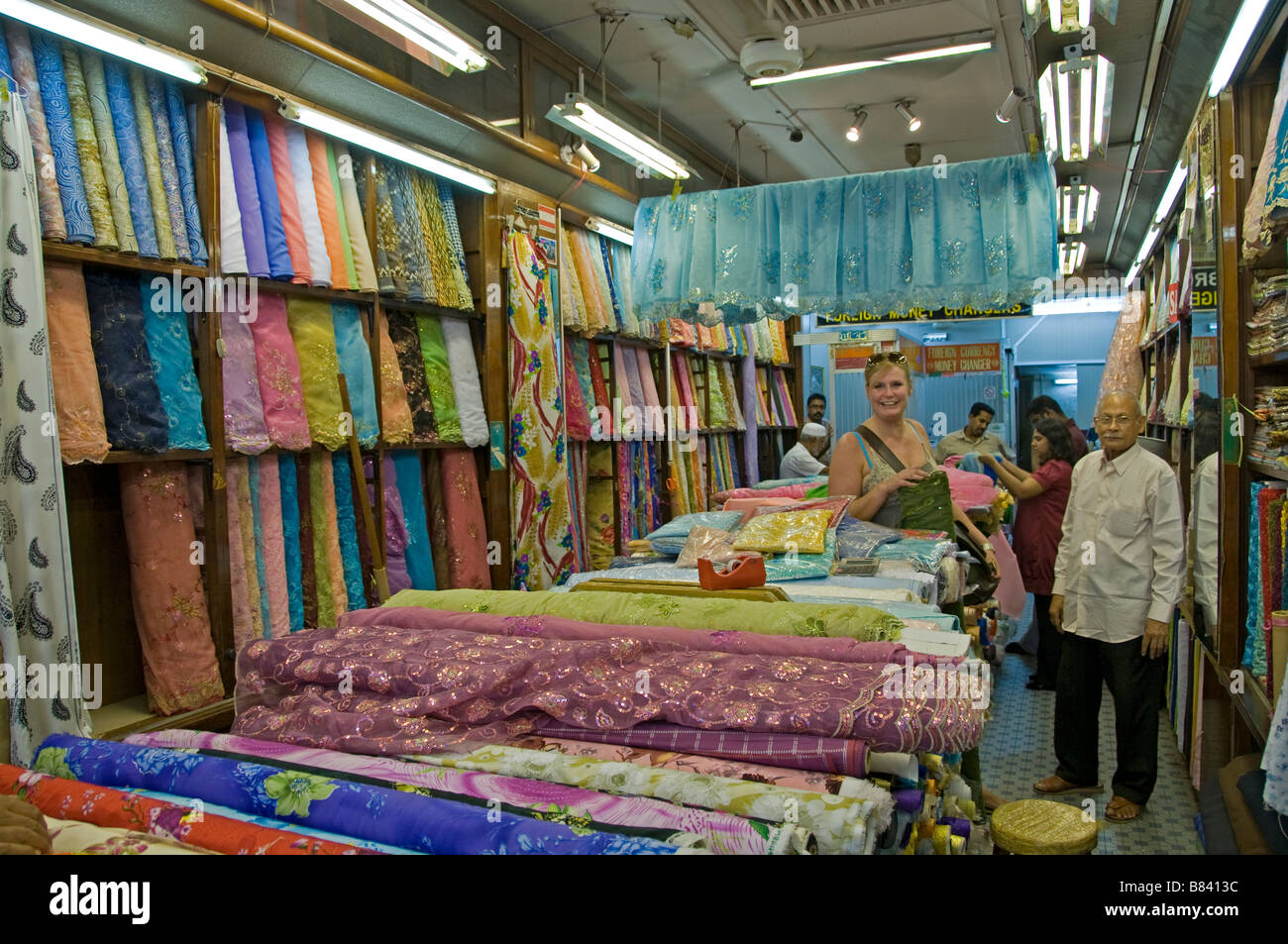 Quartier arabe Singapour Kampong Glam Silk Banque D'Images