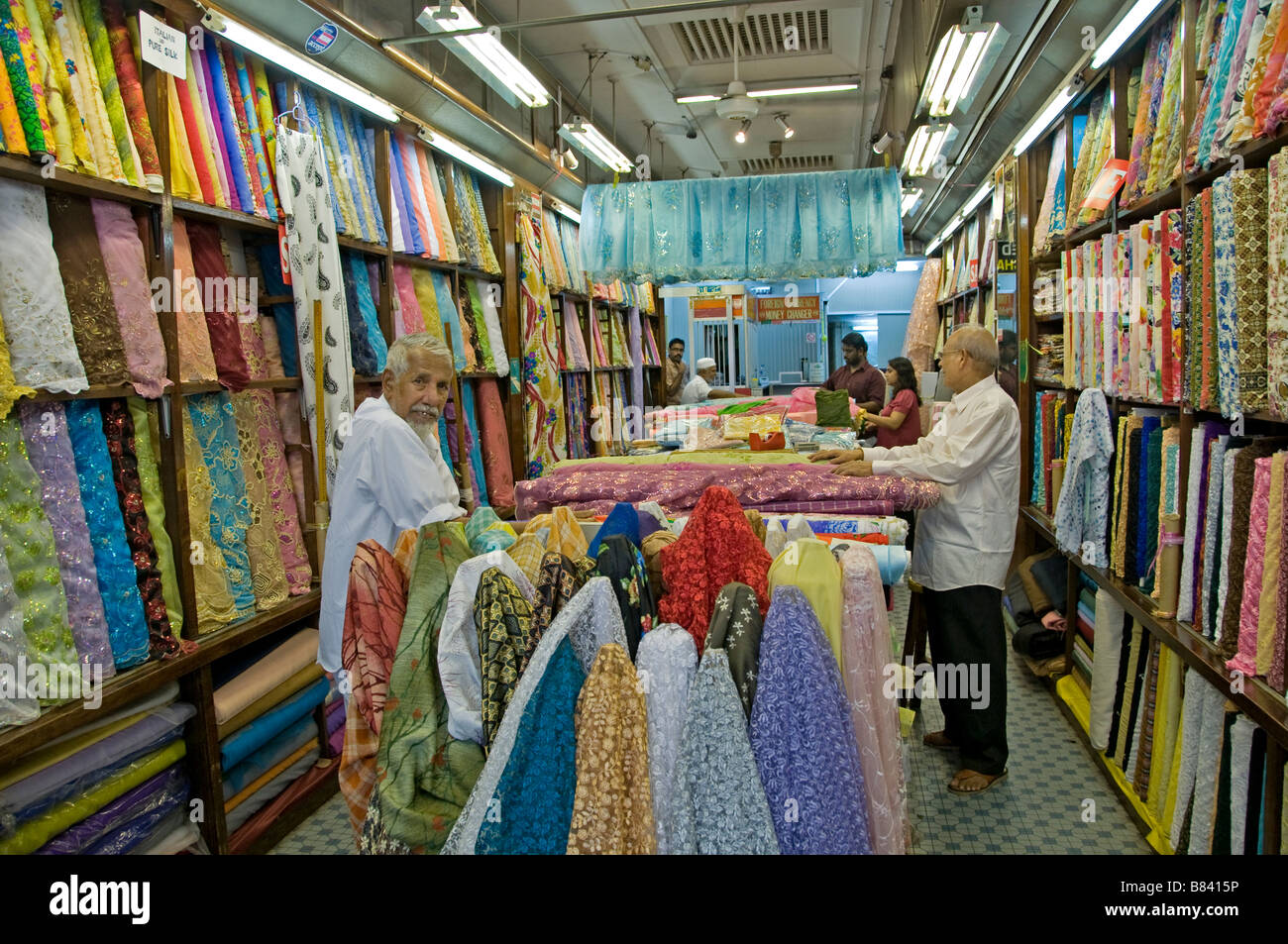Quartier arabe Singapour Kampong Glam Silk Banque D'Images