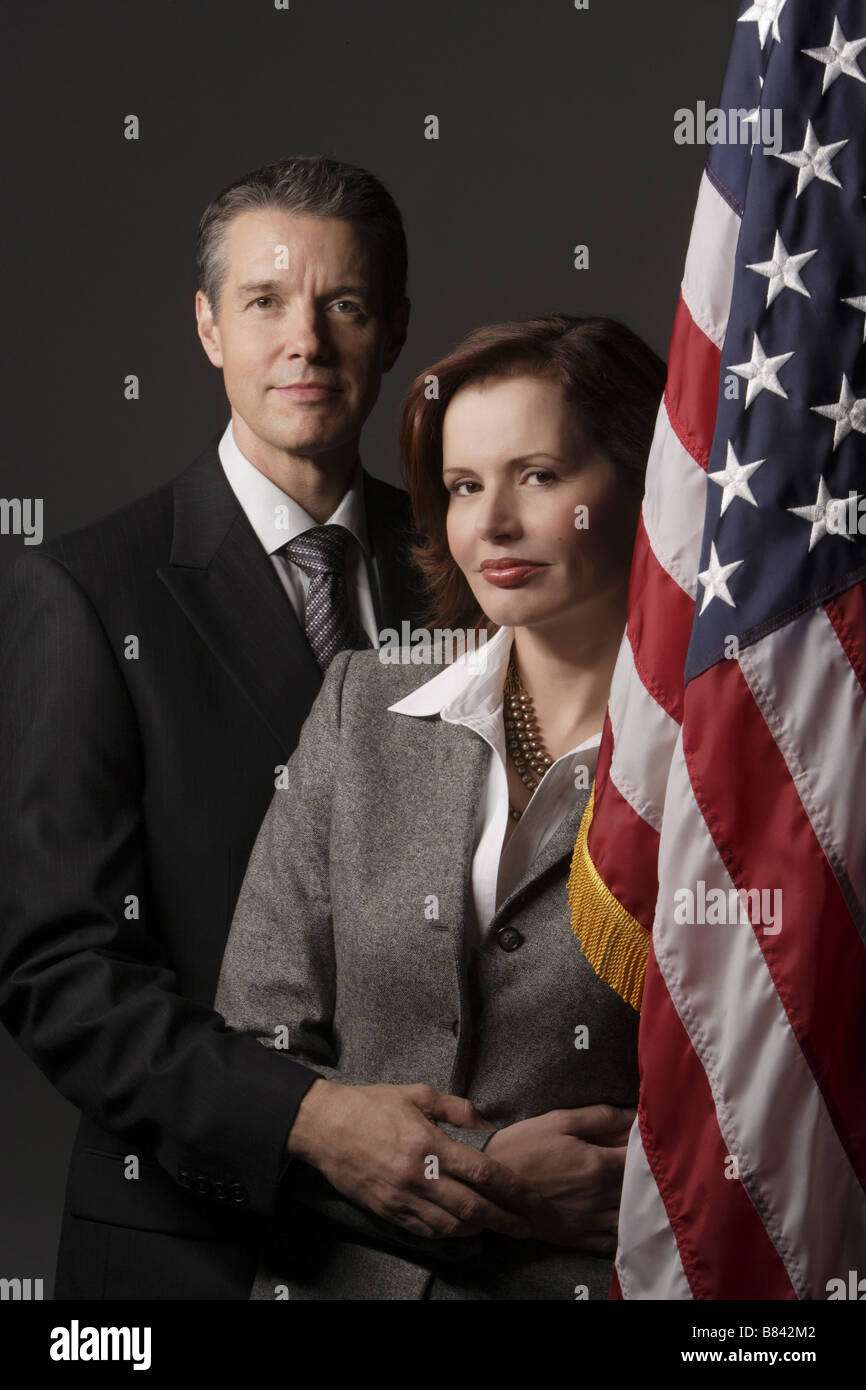 Commandant en chef (TV) commandant en chef (2005)Série TV USA Geena Davis, Kyle Secor Banque D'Images