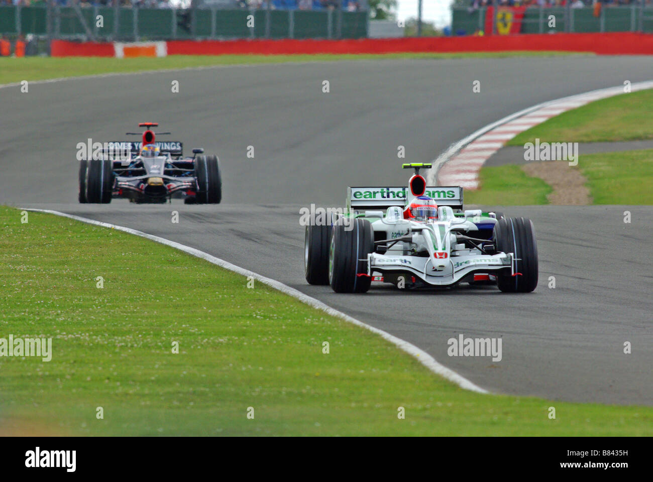 Rubens Barrichello au Grand Prix de Grande-Bretagne 2008 Banque D'Images