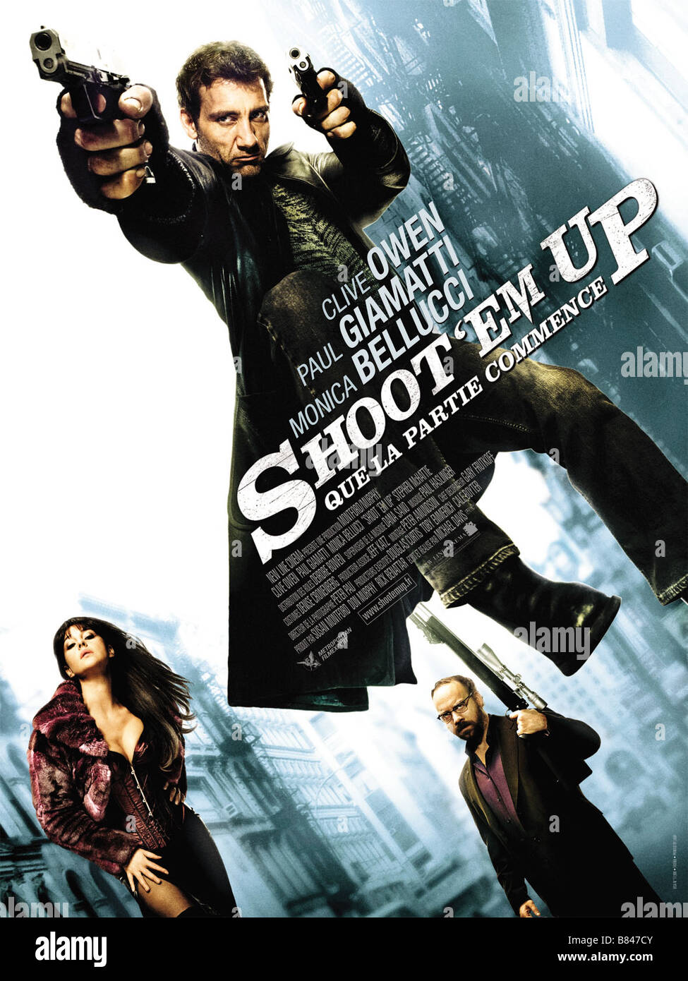 Shoot 'Em Up Année : 2007 USA Affiche / Poster Clive Owen Réalisateur : Michael Davis Banque D'Images