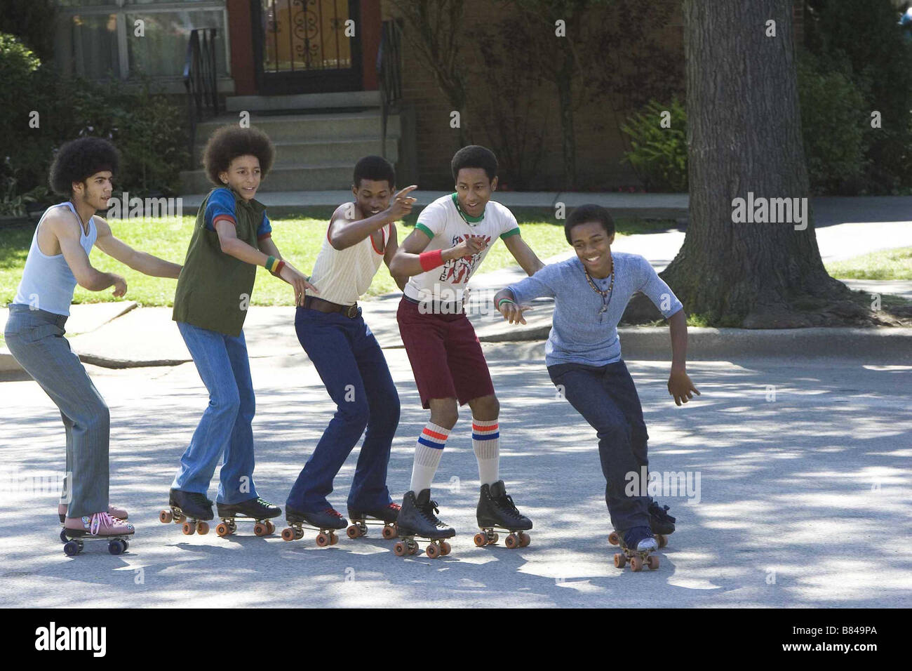 Roll Bounce Année : 2005 - USA Rick Gonzalez, Khleo Thomas, Marcus T. Paulk, Brandon T. Jackson, Bow Wow Réalisateur : Malcolm D. Lee Banque D'Images