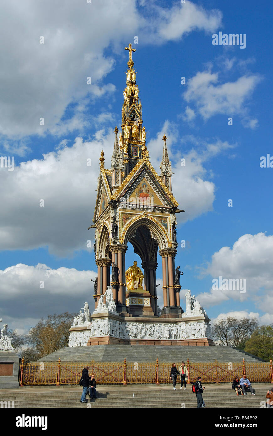 Le Prince Albert Memorial, London, UK Banque D'Images