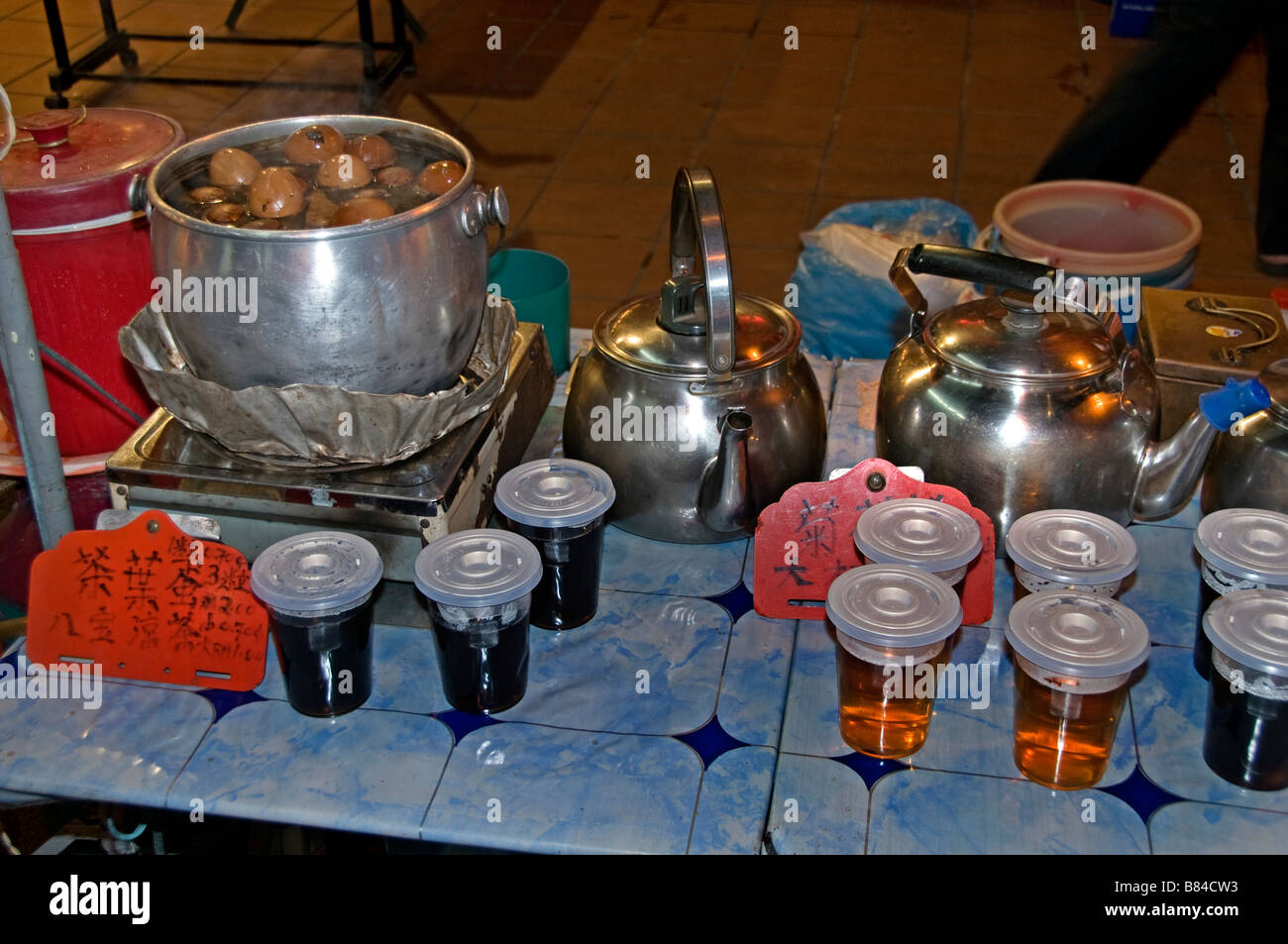La Malaisie Malacca Chinatown China Chinese herbal tea shop Banque D'Images
