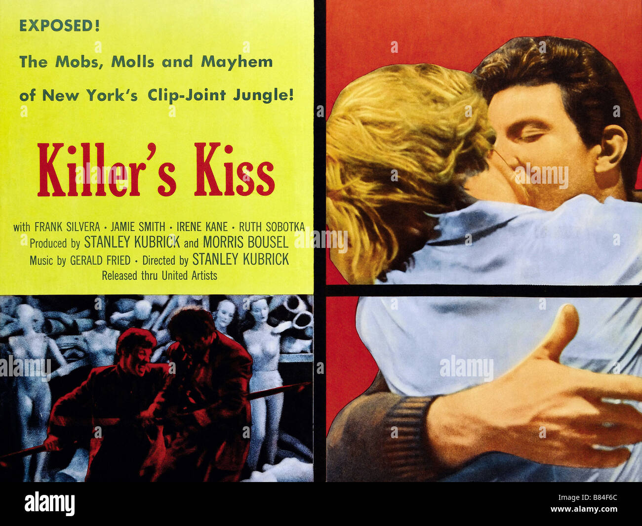 Le baiser du tueur Killer's Kiss Année : 1955 - USA Affiche, Poster Réalisateur : Stanley Kubrick Banque D'Images
