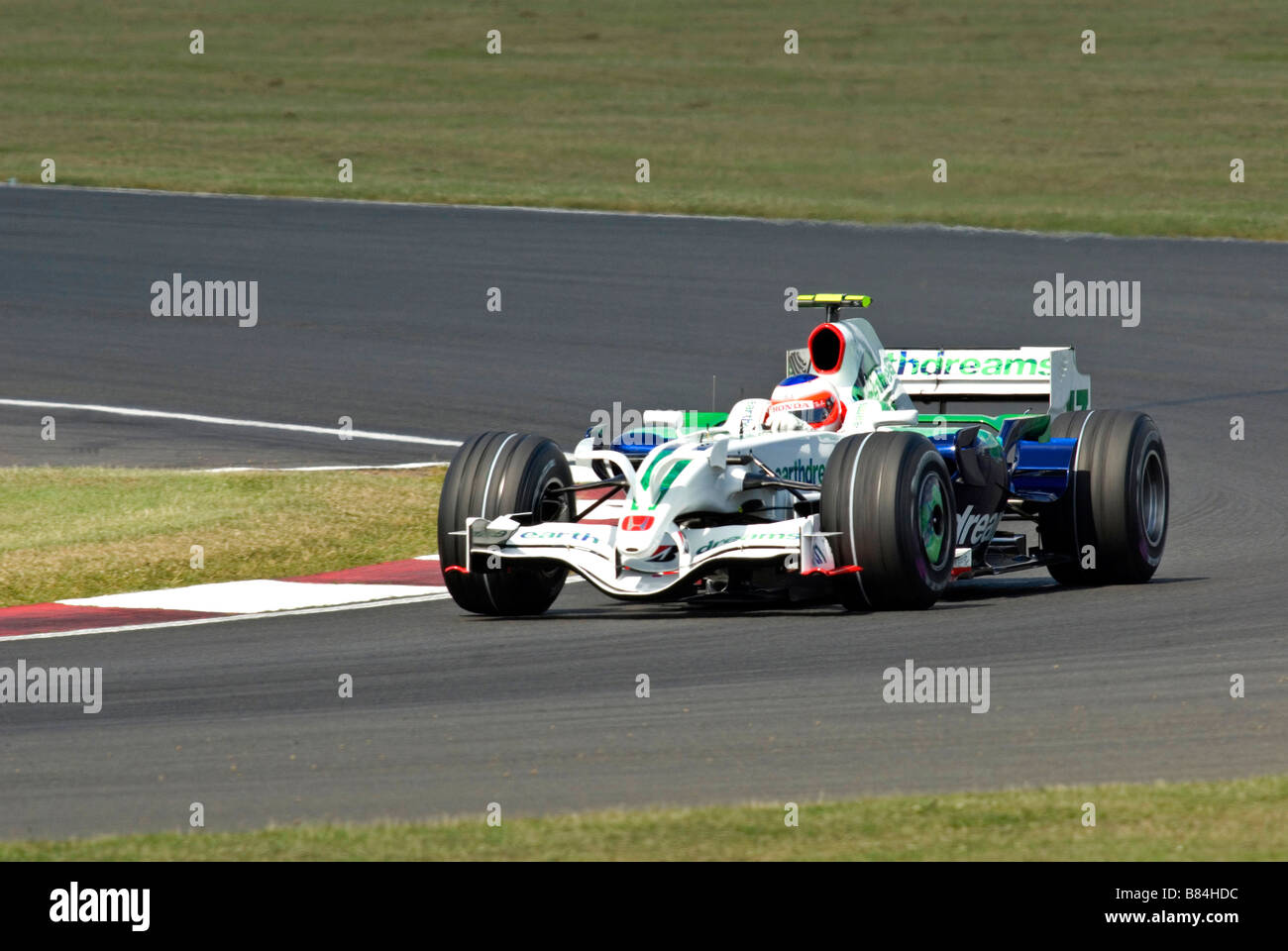 Rubens Barrichello au Grand Prix de Grande-Bretagne 2008 Banque D'Images