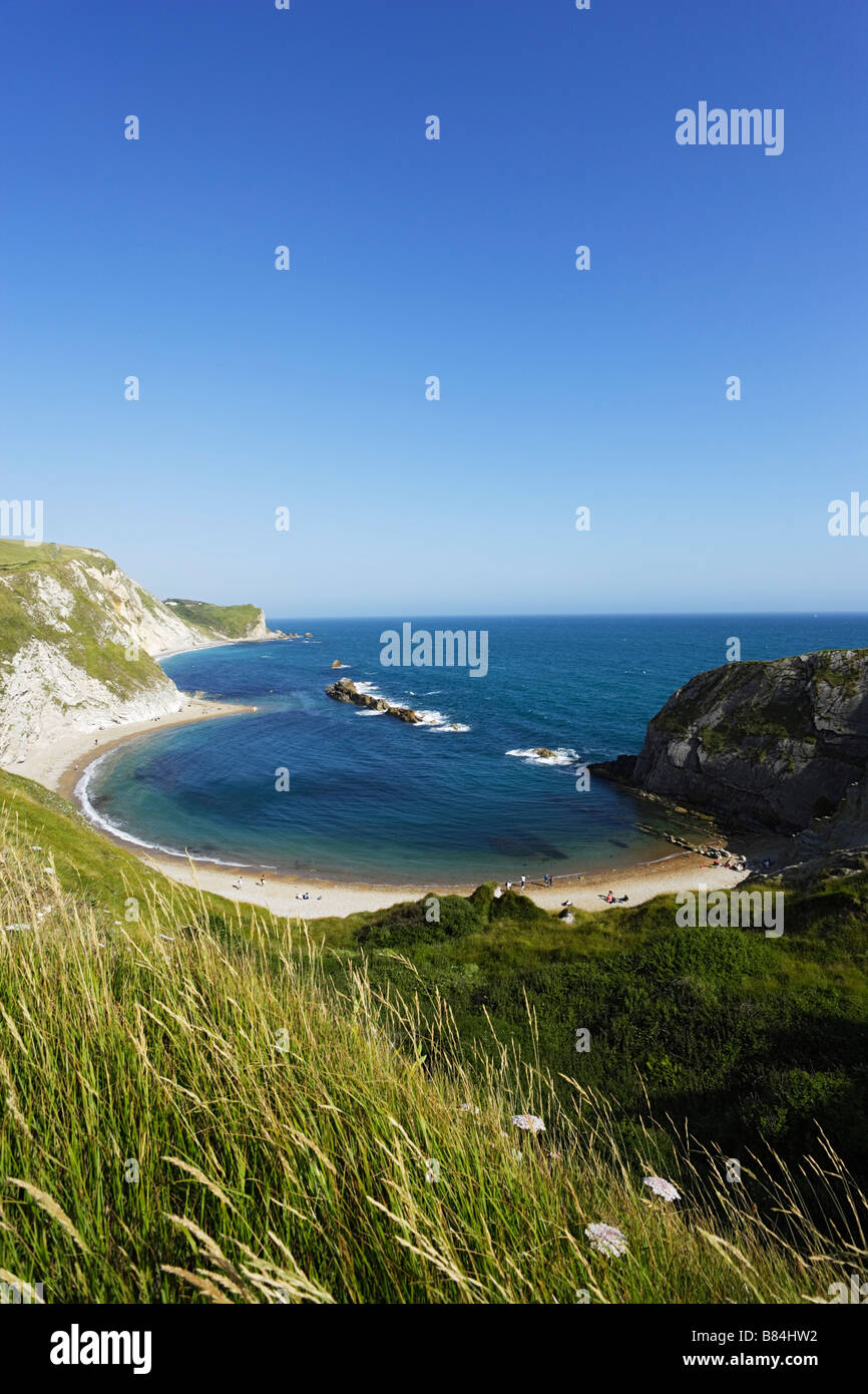 Homme de guerre Bay Dorset England Royaume-Uni Banque D'Images