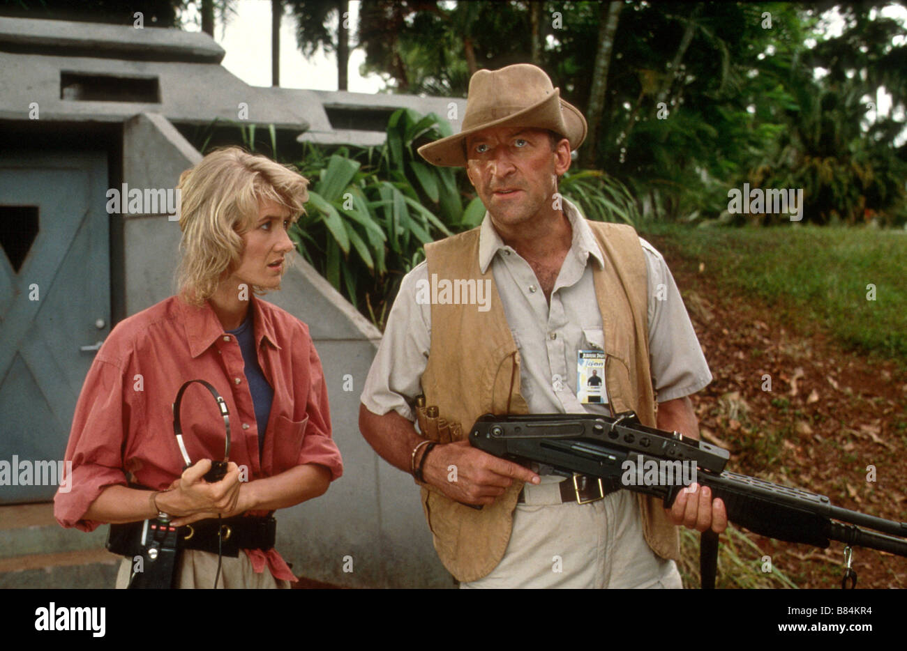 Jurassic Park Année : 1993 USA Réalisateur : Steven Spielberg Laura Dern, Bob Peck Banque D'Images
