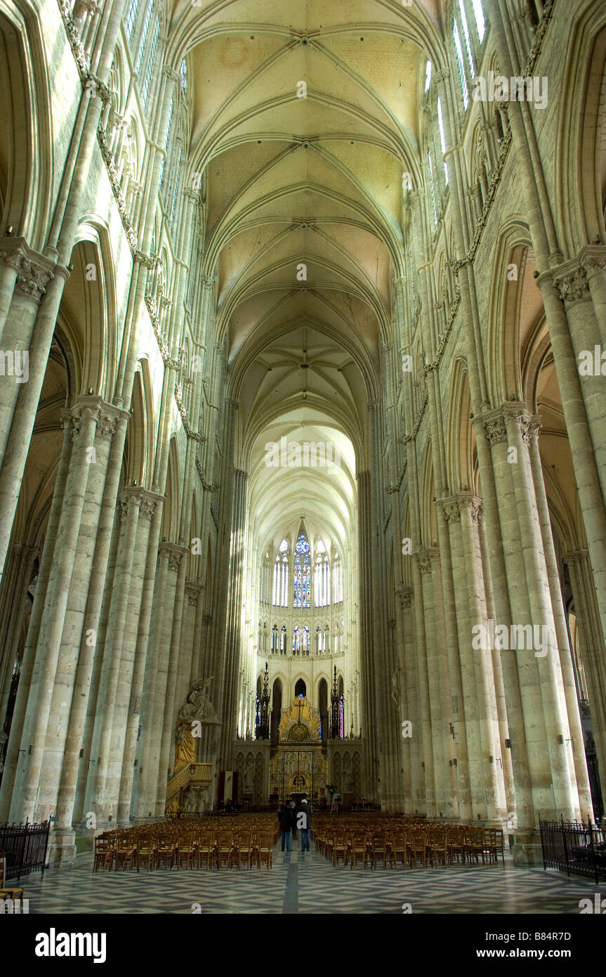 La Cathédrale d'Amiens France Cathédrale Notre-Dame d'Amiens Banque D'Images