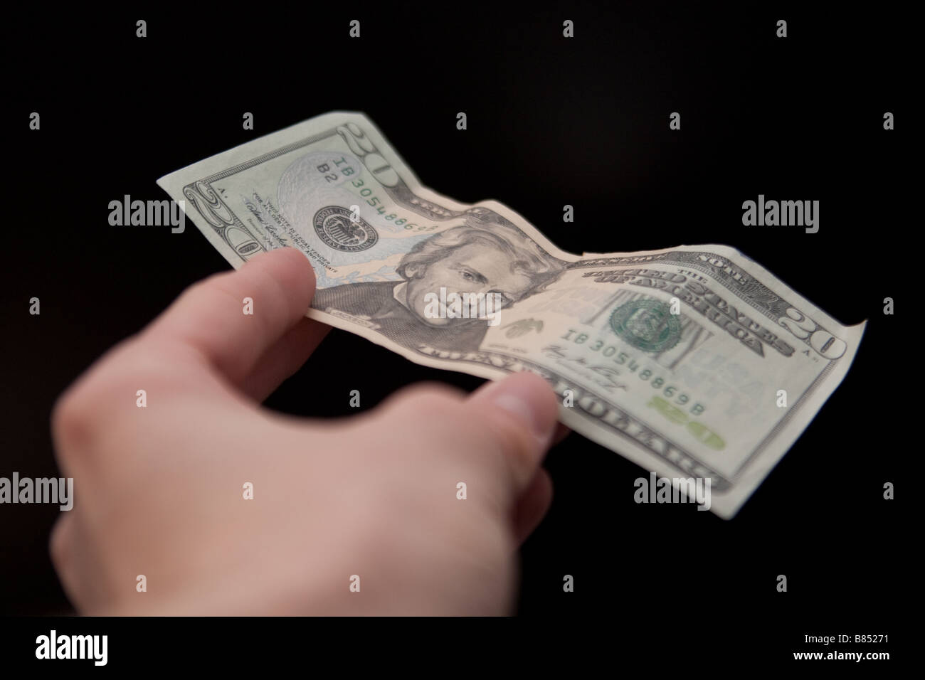 20 American dollar bill Banque D'Images