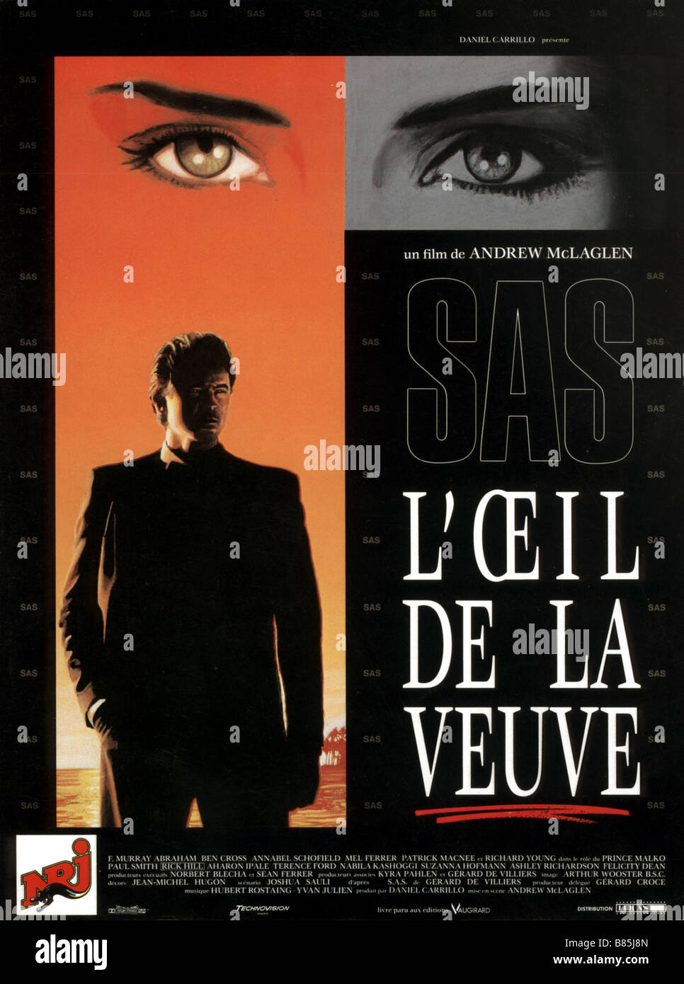 Sas L Oeil De La Veuve SAS:L'oeil de la veuve de l'Œil la veuve Année 1989 - USA Affiche, Poster  Réalisation : Andrew McLaglen V Photo Stock - Alamy