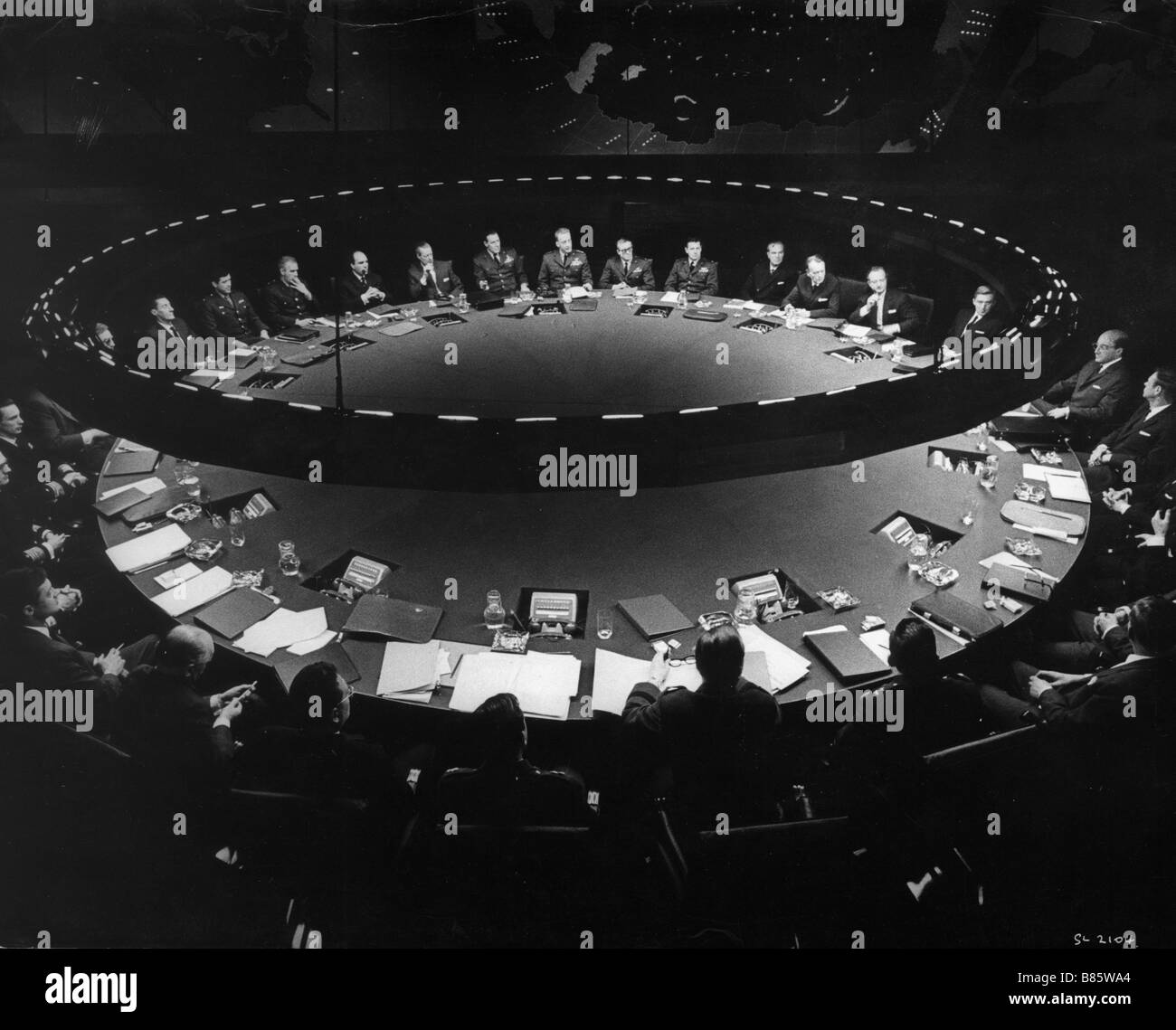 Dr Folamour ou : Comment j'ai appris à cesser de m'inquiéter et à aimer la bombe Année : 1964 UK Réalisateur : Stanley Kubrick Banque D'Images