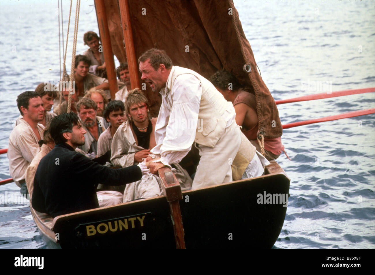 Le Bounty Année : 1984 - UK / USA Réalisateur : Roger Donaldson Daniel Day-Lewis, Anthony Hopkins Banque D'Images