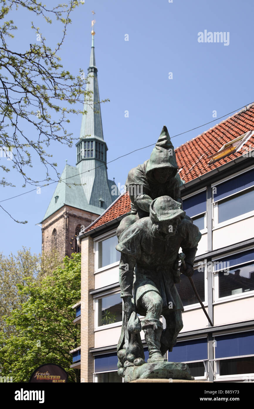 Hildesheim Stankt St Andreas Kirche Banque D'Images