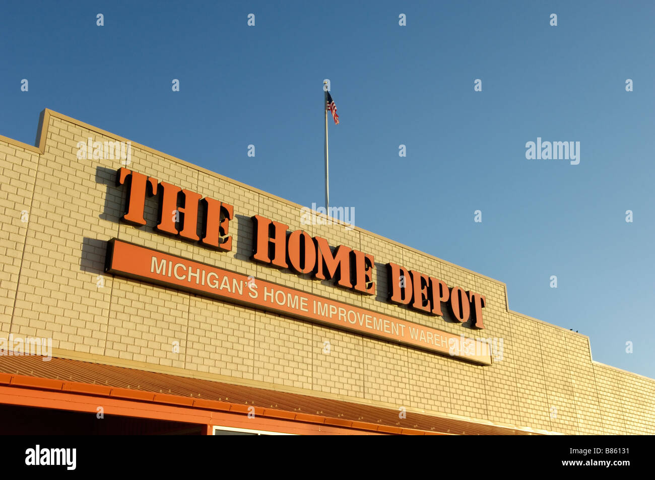 Magasin Home Depot à Flint Michigan USA Banque D'Images