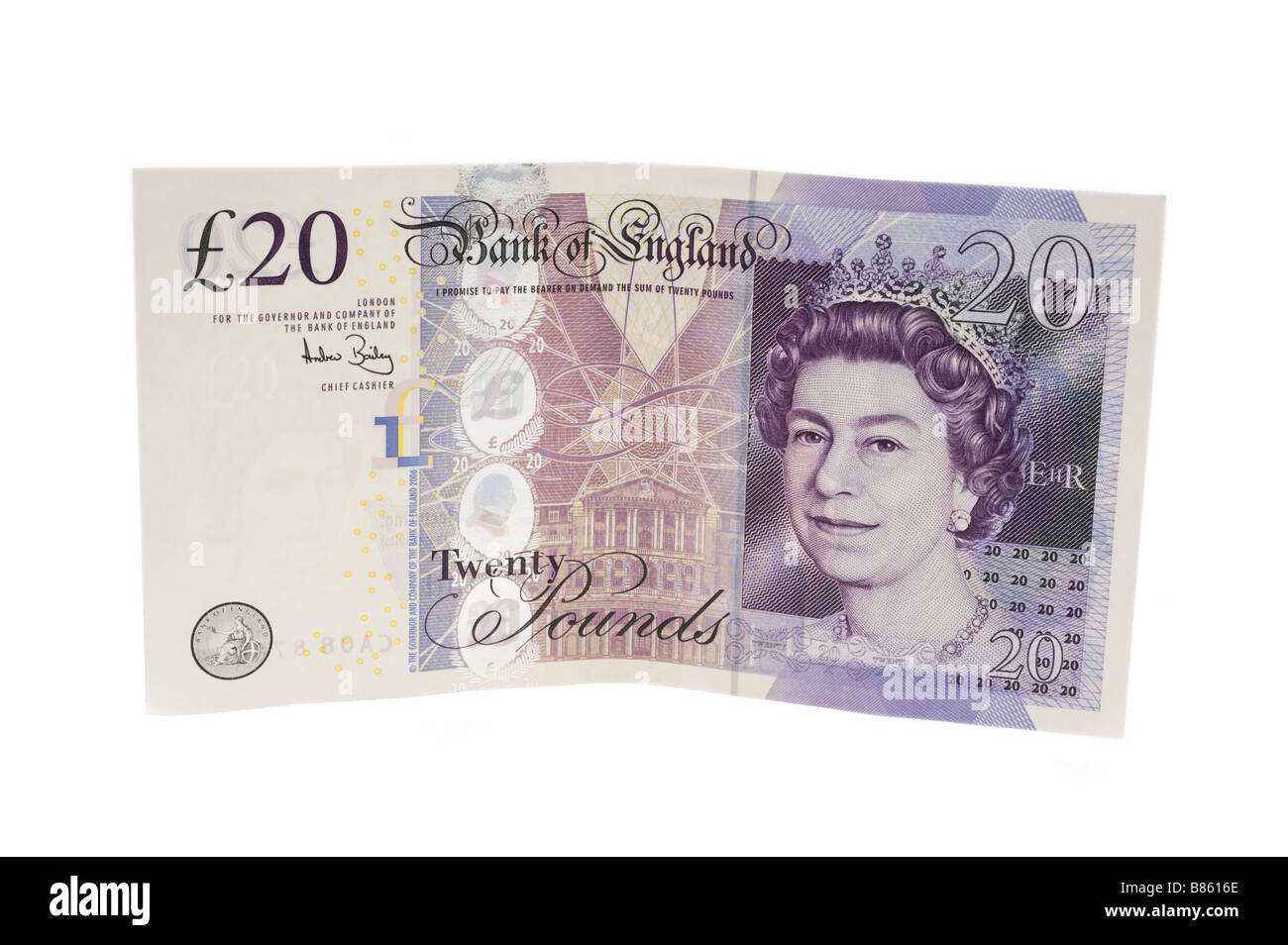Banque d'Angleterre note de 20 livres. Utilisez uniquement éditoriale Banque D'Images