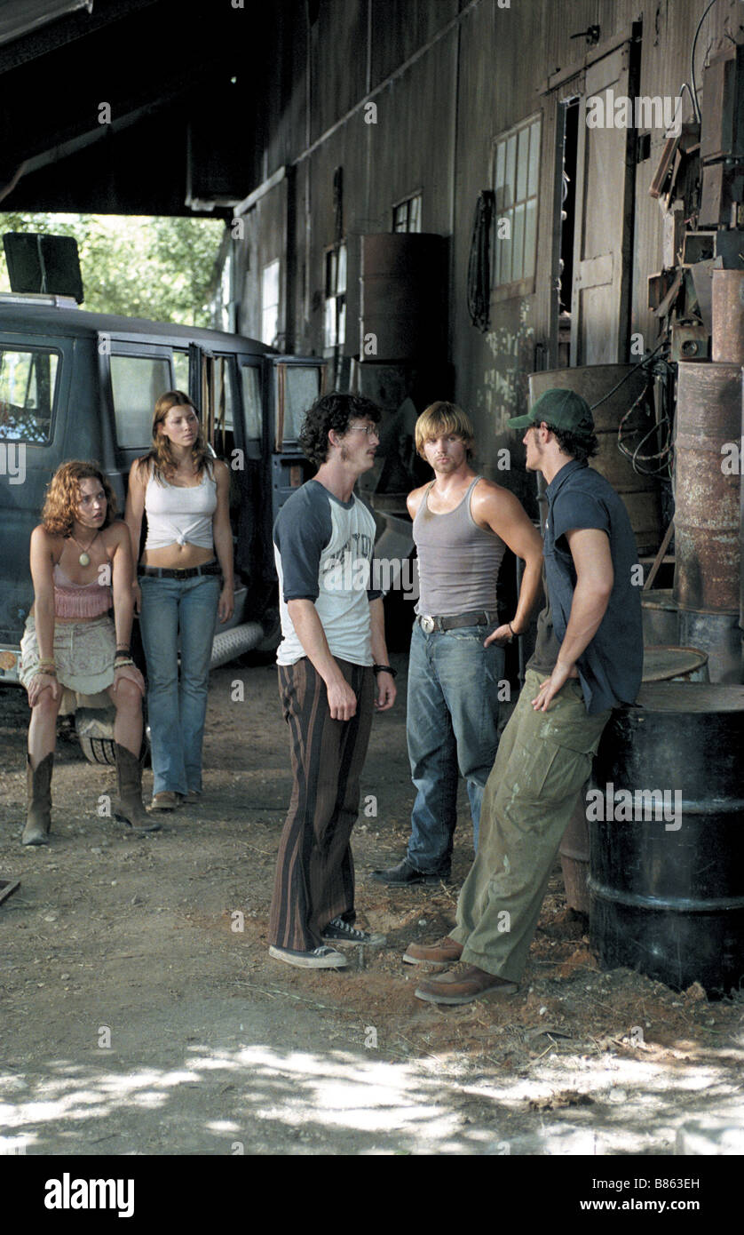 Massacre à la tronconneuse Année : 2003 Le Texas Chainsaw Massacre Année : 2003 - USA Jonathan Tucker (I), Erica Leerhsen, Mike Vogel, Jessica Biel, Eric Balfour Réalisateur : Marcus Nispel Banque D'Images