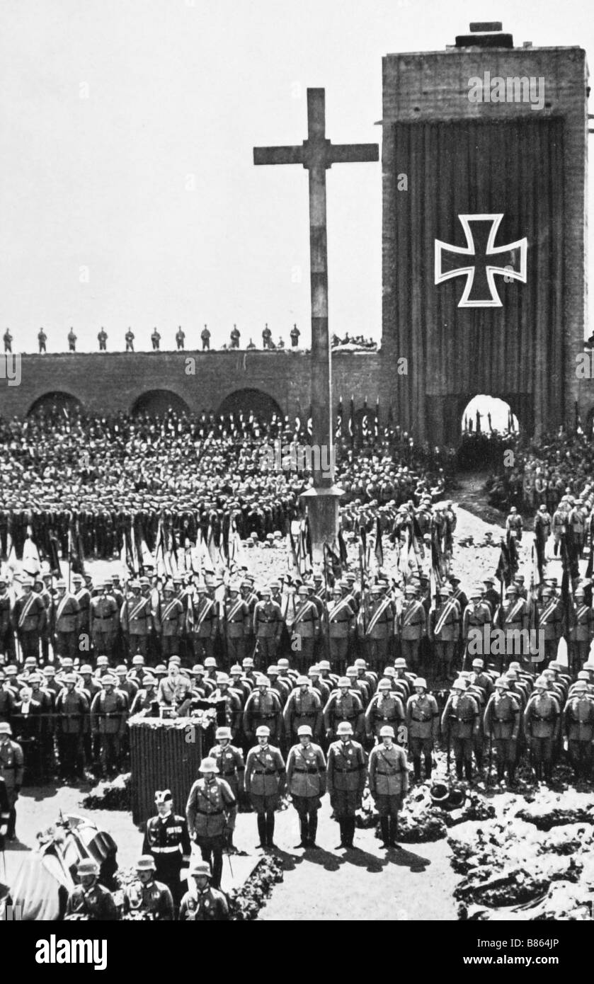 Les funérailles du maréchal von Hindenburg (1934) Banque D'Images
