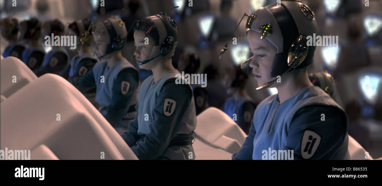 Star Wars II, l'attaque des clones Année : 2002 USA Cloner garçons fréquentent l'école sur la planète Kamino Réalisation : George Lucas Banque D'Images