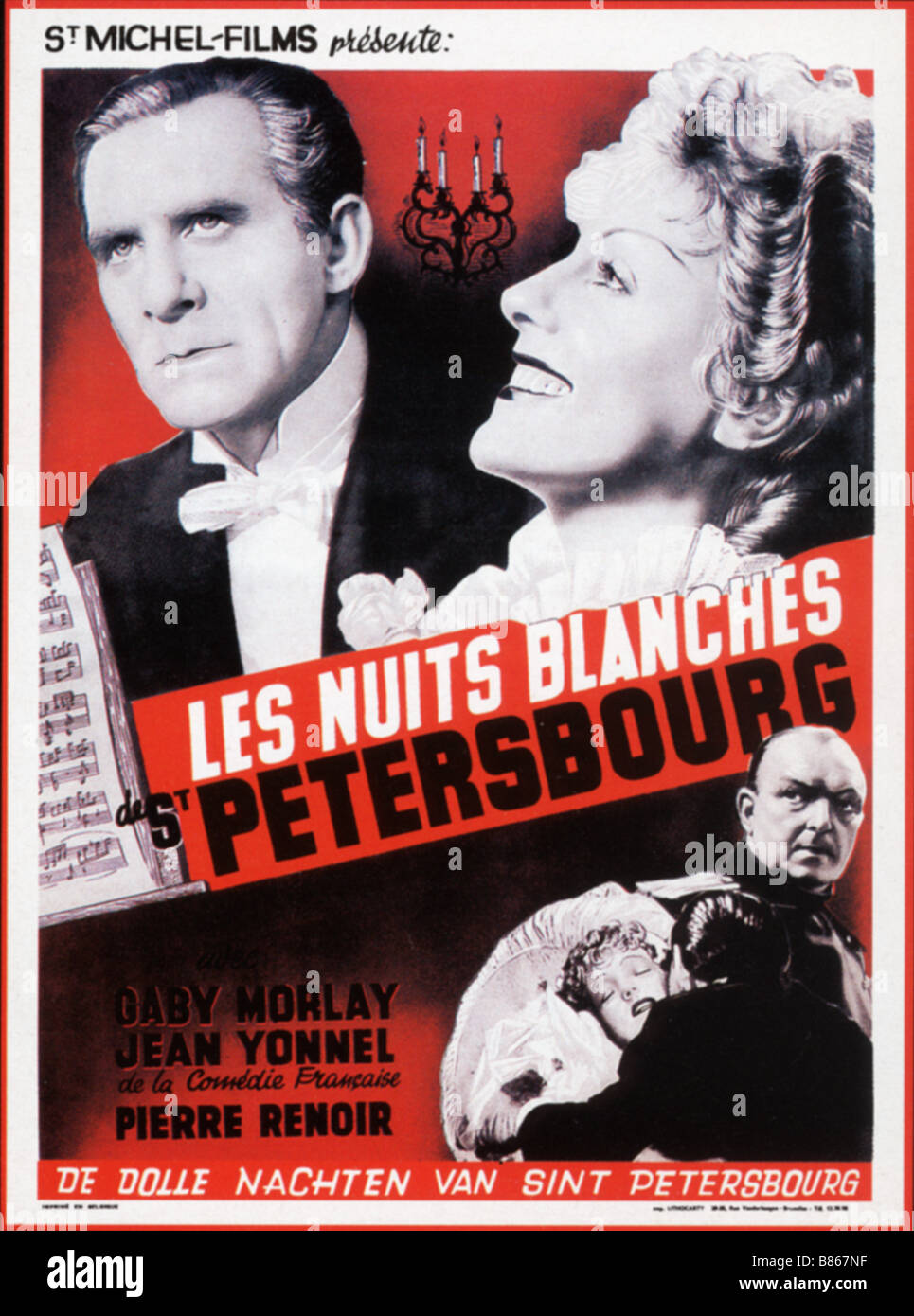 Les nuits blanches de Saint Petersbourg Année : 1937 - France Directeur : Jean Dréville Movie poster Banque D'Images