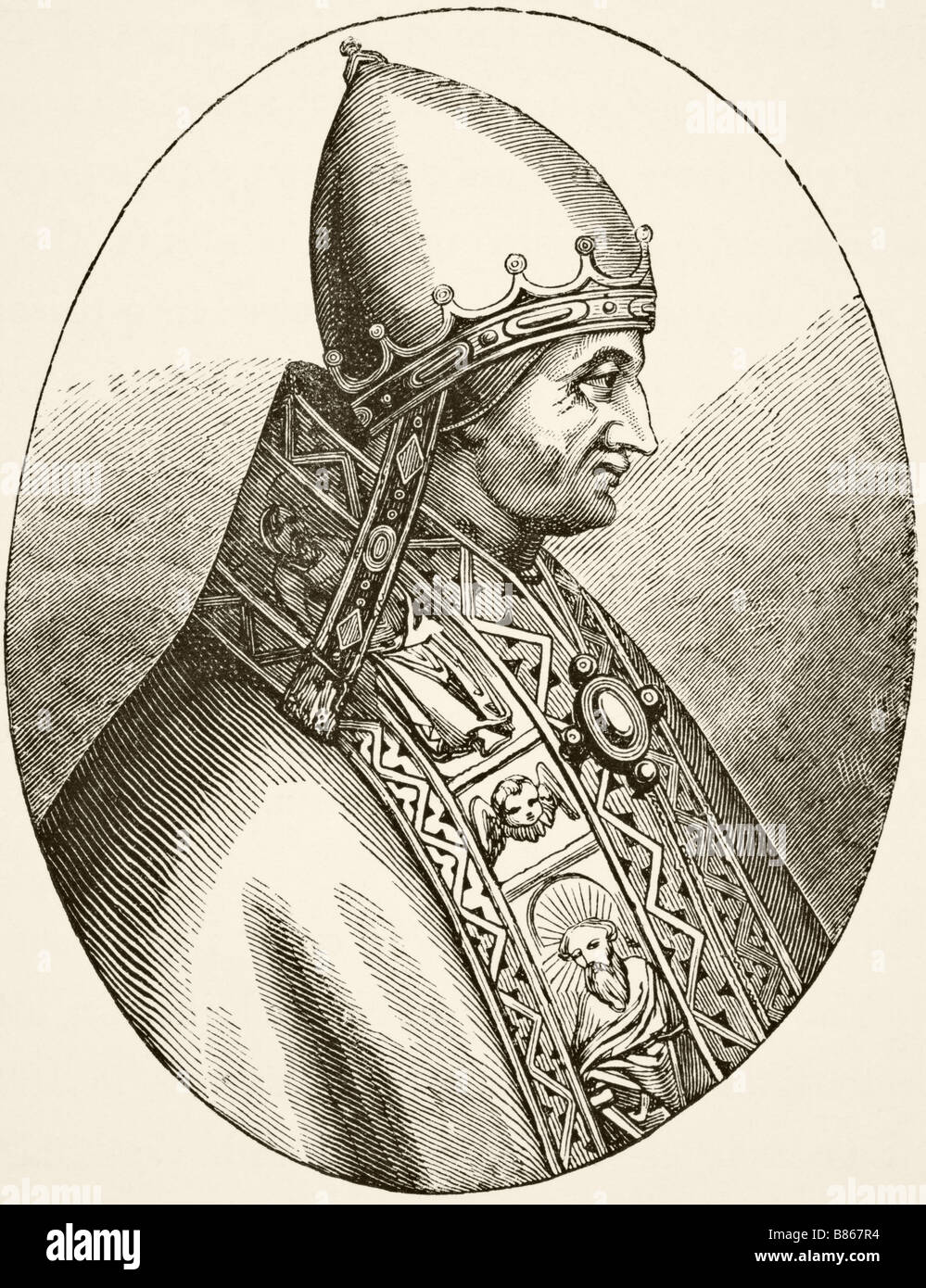 Le pape Innocent IV, Sinibaldo Fieschi, 1195 à 1254 Banque D'Images