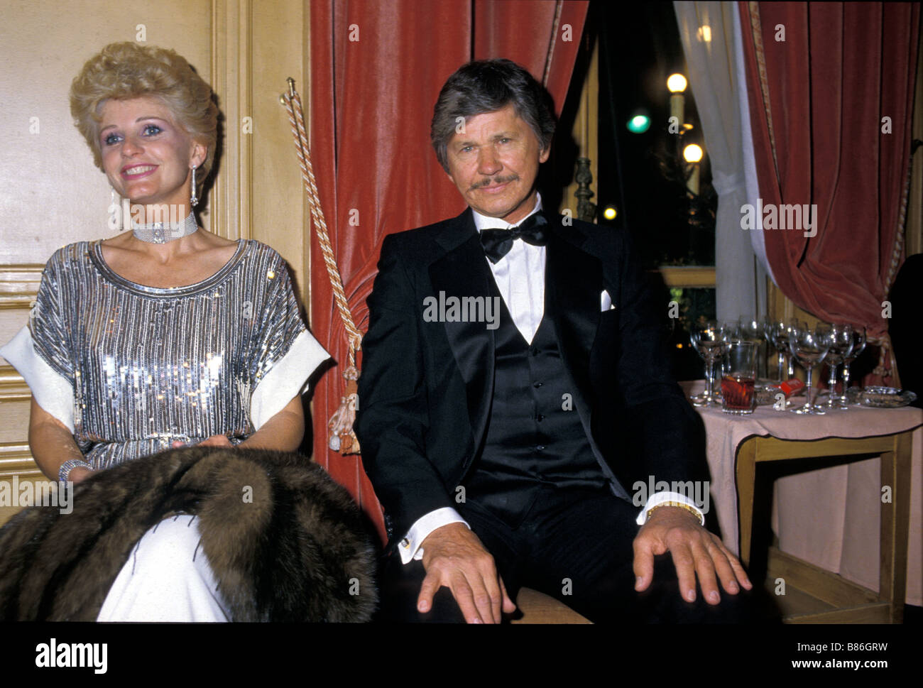 Charles Bronson Charles Bronson Charles Bronson, Jill Ireland fils épouse Banque D'Images