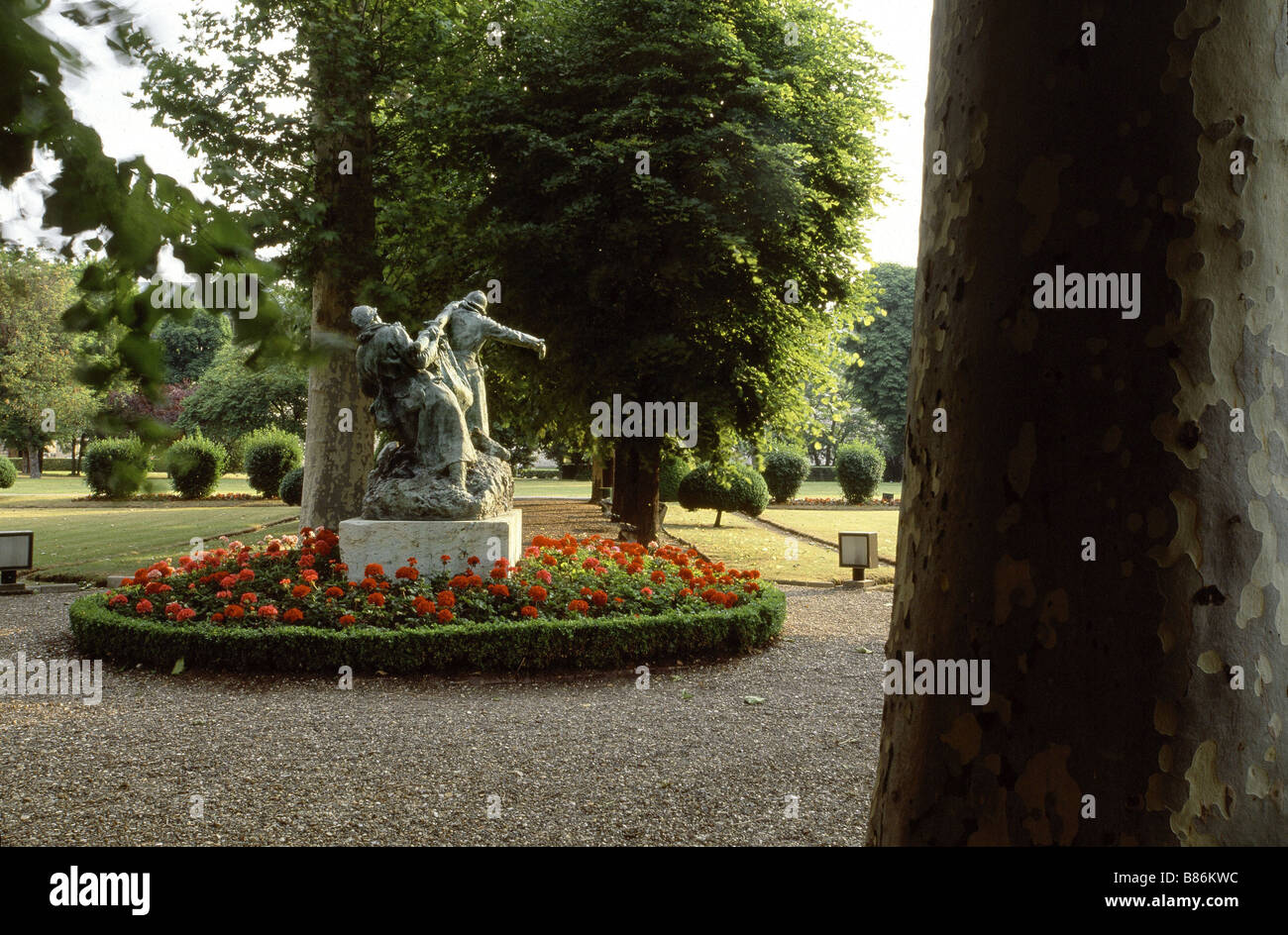 Jardins de l'hôpital Val-de-Grace à Paris Banque D'Images