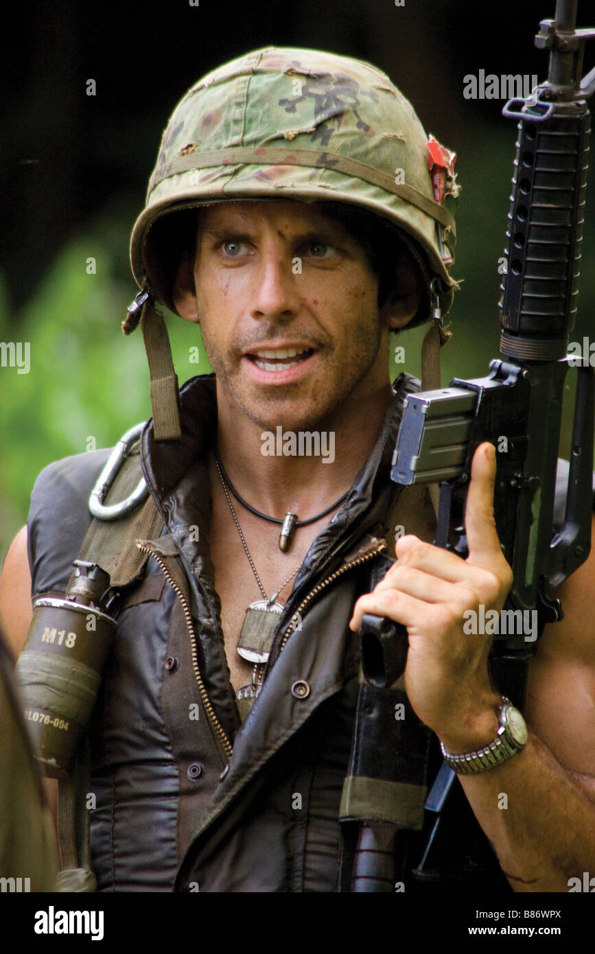 Tonnerre sous les tropiques Tropic Thunder Année 2008 - USA Ben Stiller Réalisateur : Ben Stiller Banque D'Images