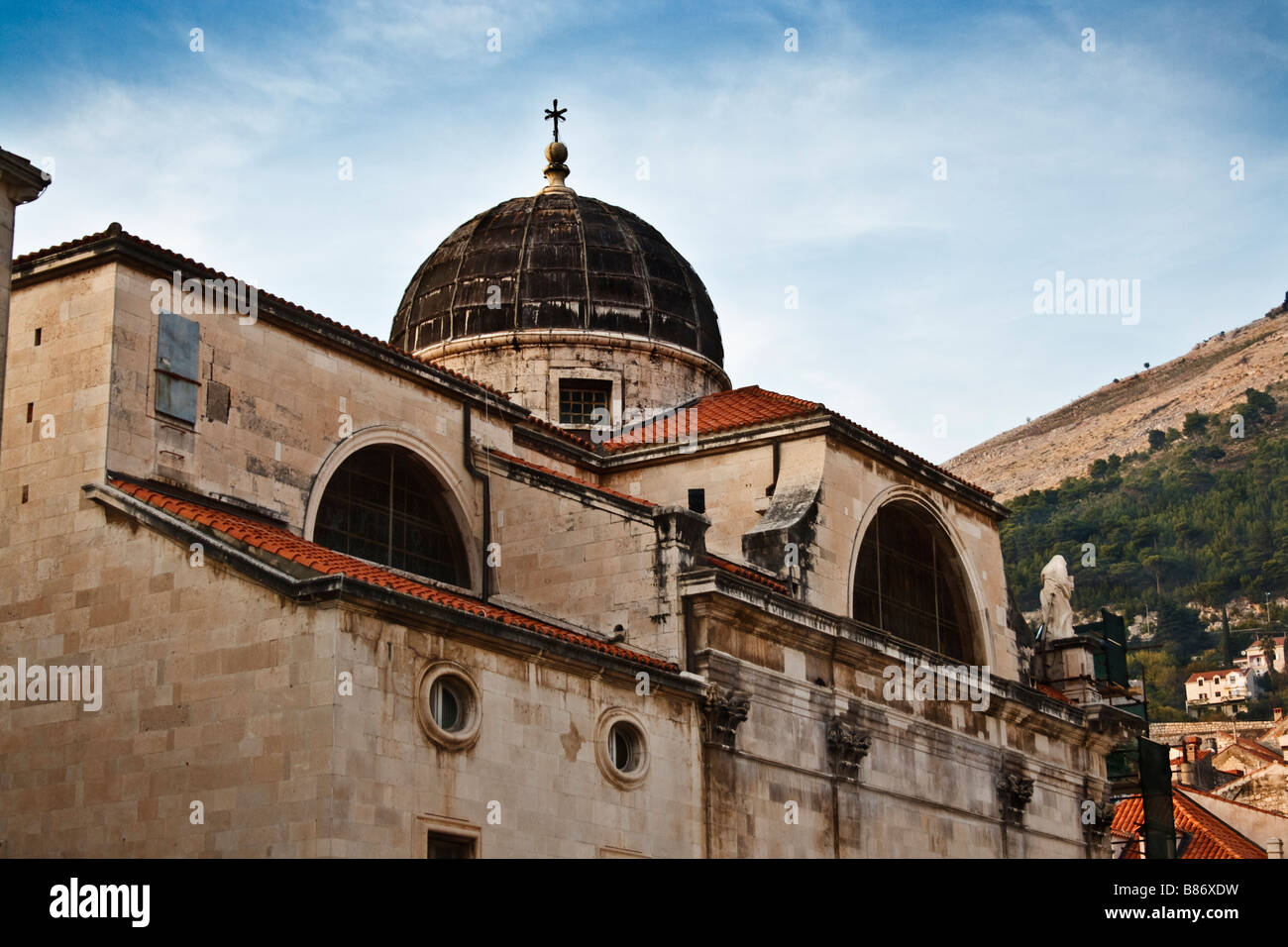 Cathédrale de l'Assomption de la Vierge en Dubrovnik, Croatie. Banque D'Images