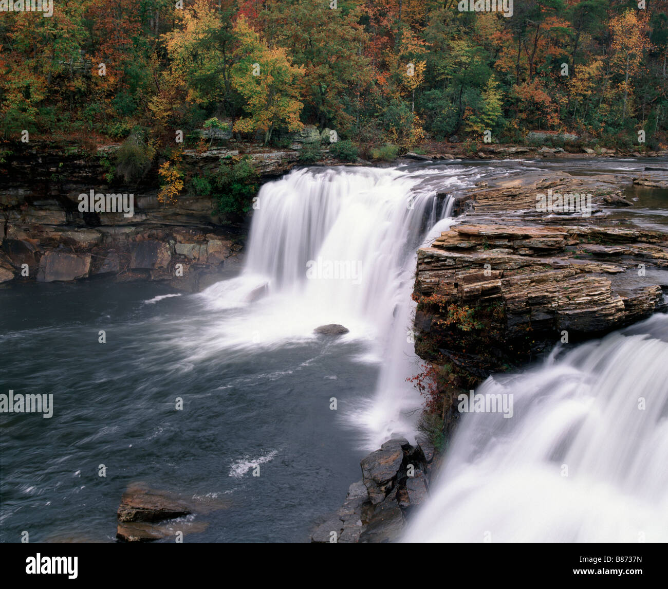 Little River Falls, Little River Canyon National Preserve, New York Banque D'Images