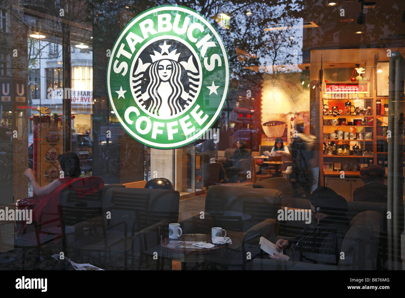 Starbucks Caffee Berlin Banque D'Images