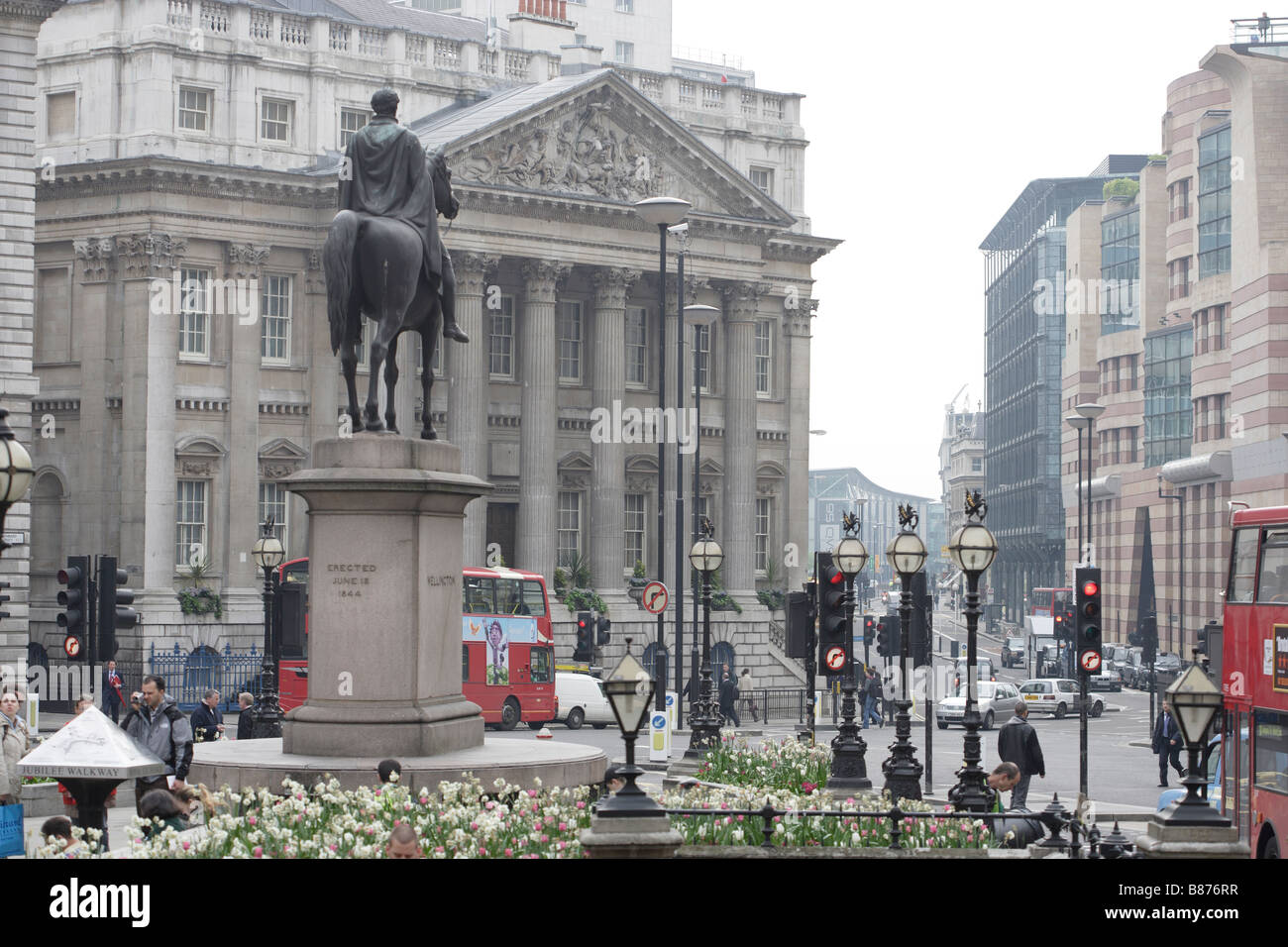 Maison de ville de London UK oppostite Banque d'Angleterre Banque D'Images