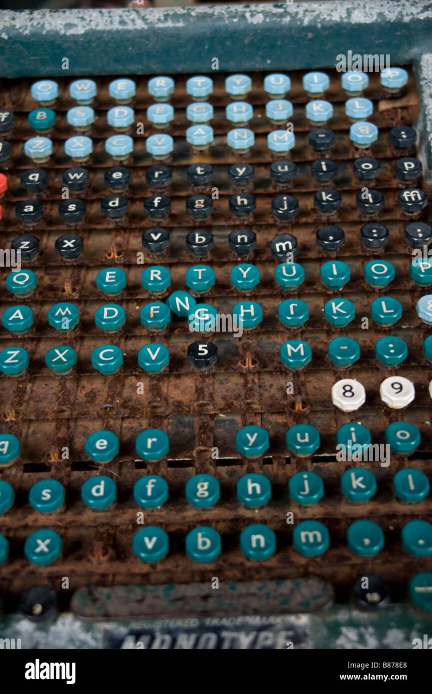 Machine obsolète du clavier Banque D'Images