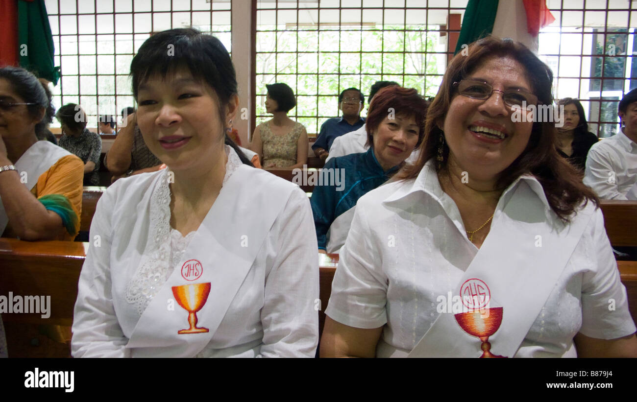 Église catholique romaine Kuala Lumpur, en Malaisie, la Sainte Communion ladys Banque D'Images