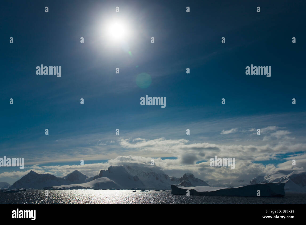 La péninsule antarctique du détroit de Gerlache Banque D'Images
