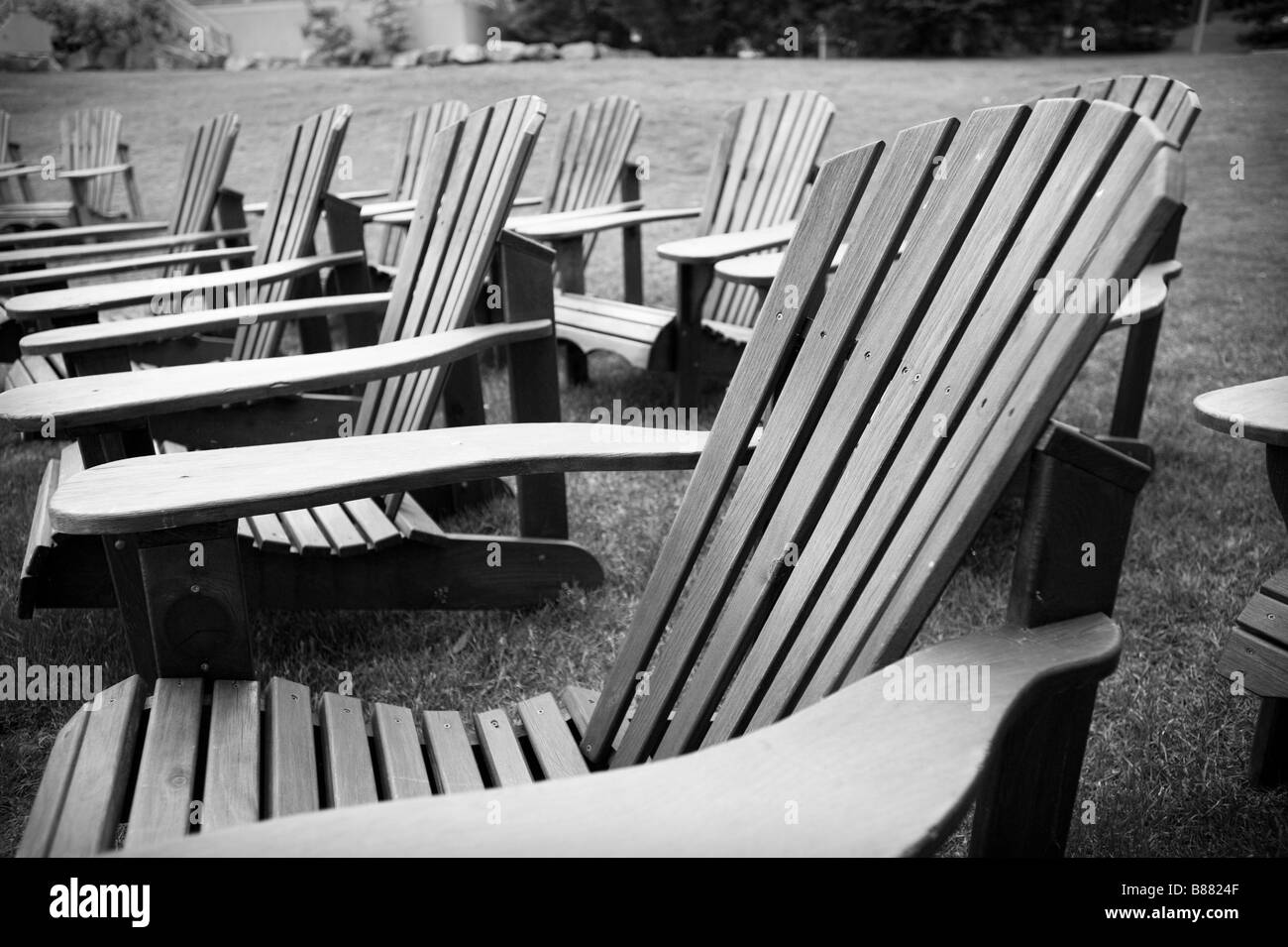 Chaises Muskoka Banque D'Images