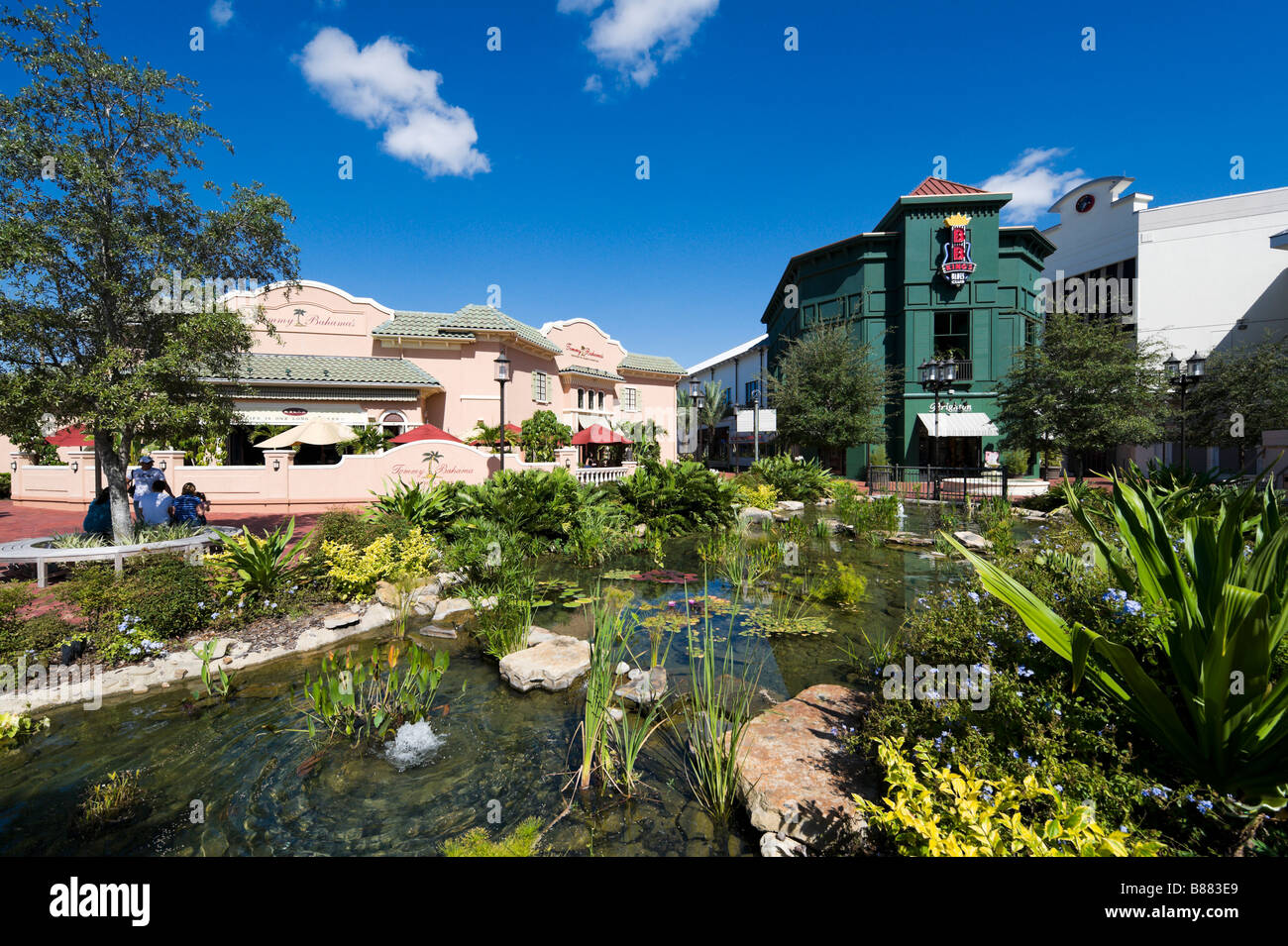 Magasins et restaurants à Pointe Orlando, International Drive, Orlando, Floride centrale, USA Banque D'Images