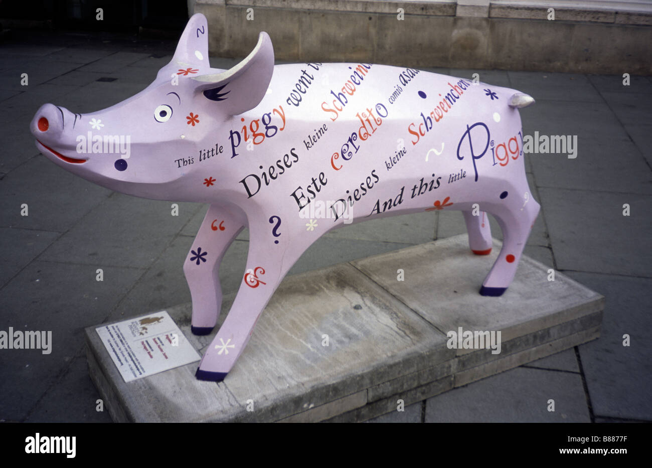Un de Pigasso les cochons de Bladud 'baignoire Spa' UK Somerset Banque D'Images