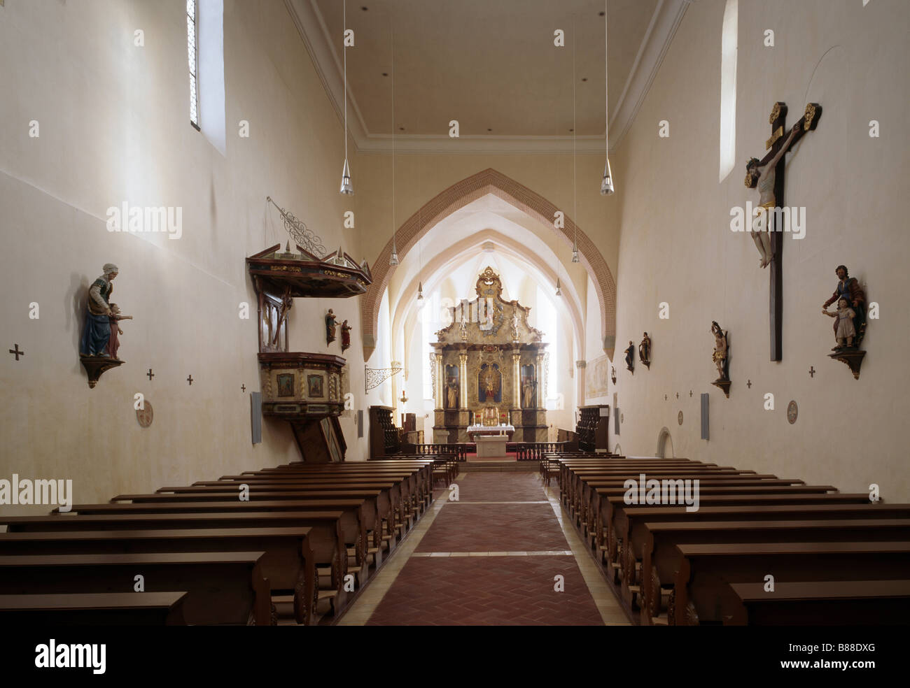 Adlersberg, Guinée Klosterkirche, Blick nach Osten Banque D'Images