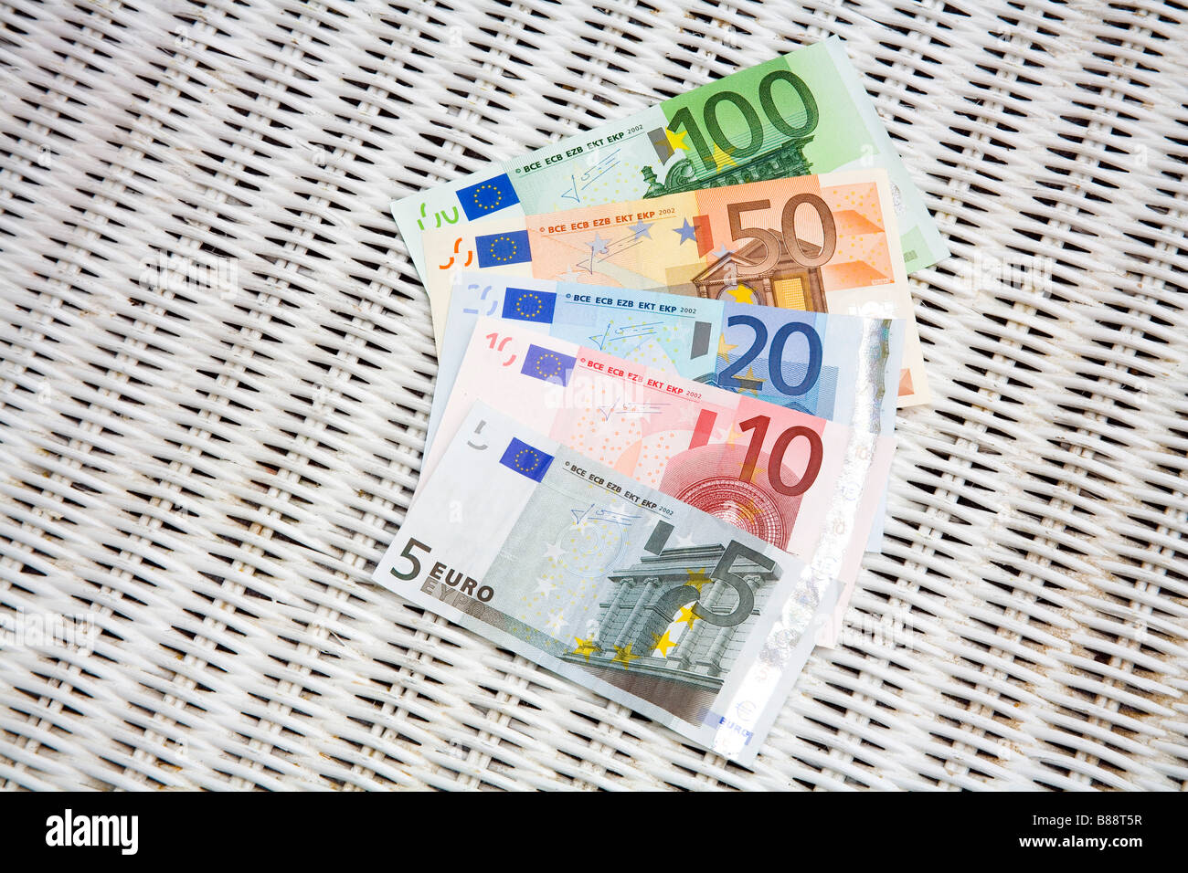 Billets européens Banque D'Images