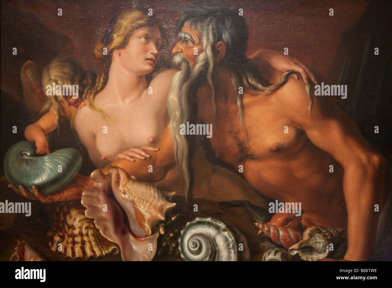 Jacques de Gheyn II (Poséidon et Amphitrite (1610) huile sur toile Banque D'Images