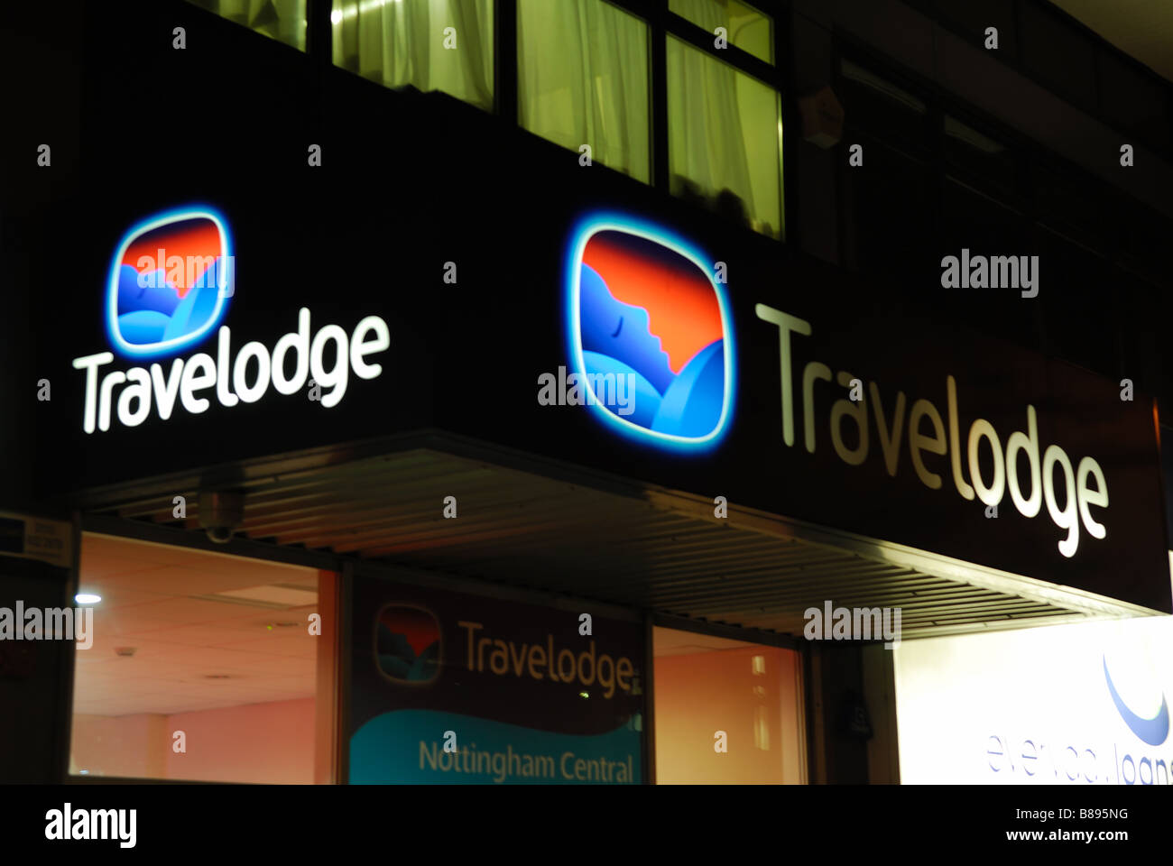 Travelodge Hotel Maid Marion Way à Nottingham, Royaume-Uni. Banque D'Images