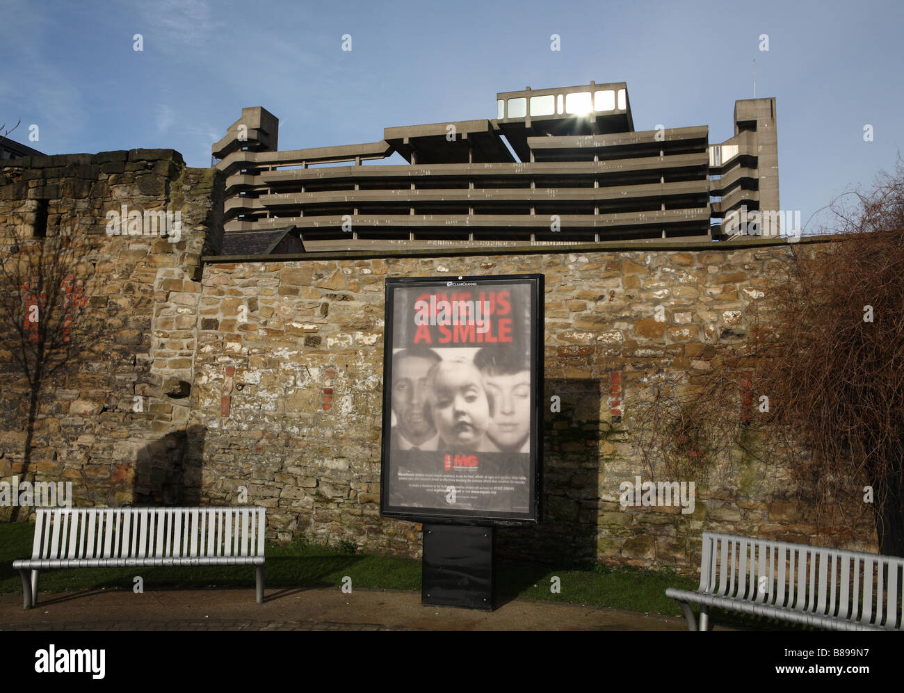 Parking Gateshead Banque D'Images