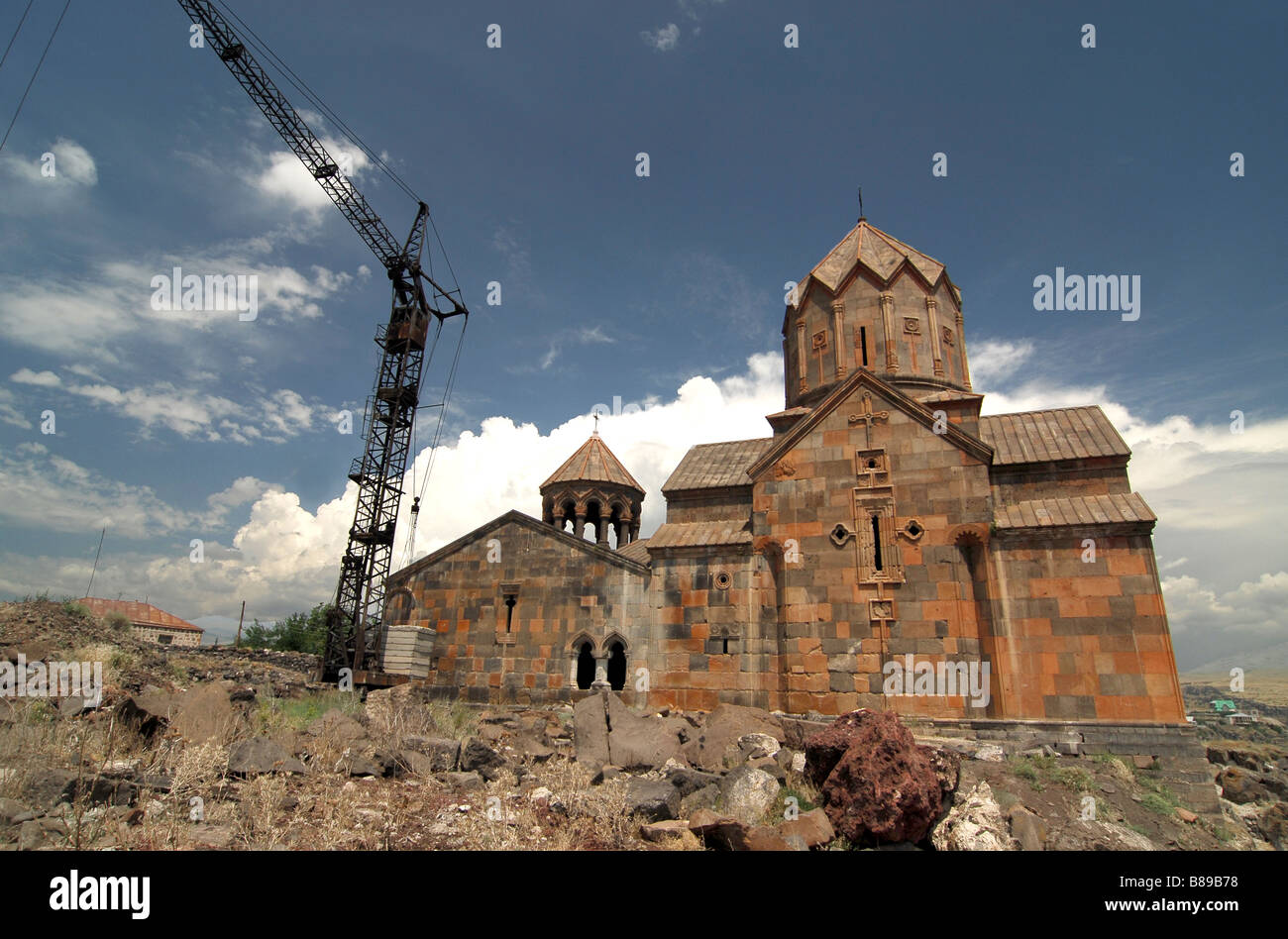 Monastère de Hovhannavank Ohanavank Arménie Village Banque D'Images