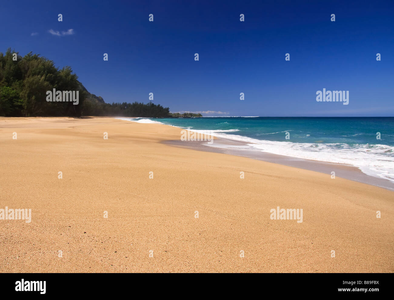 J'Lumaha beach sur Kauai, Hawaii Banque D'Images