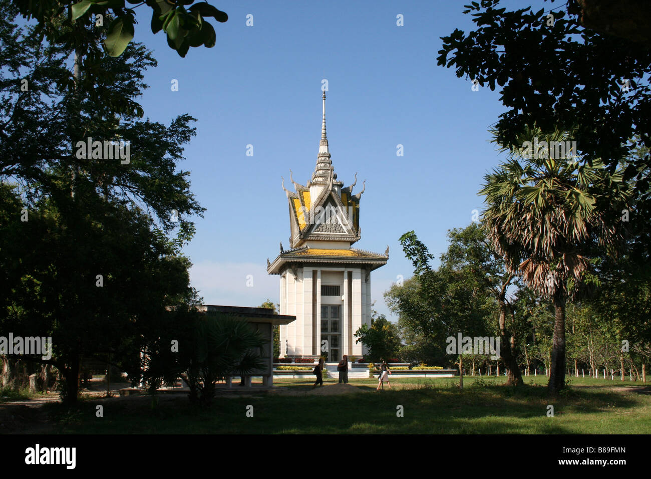 Génocide à Choeung Ek, à l'extérieur du centre de Phnom Penh, Cambodge. Banque D'Images